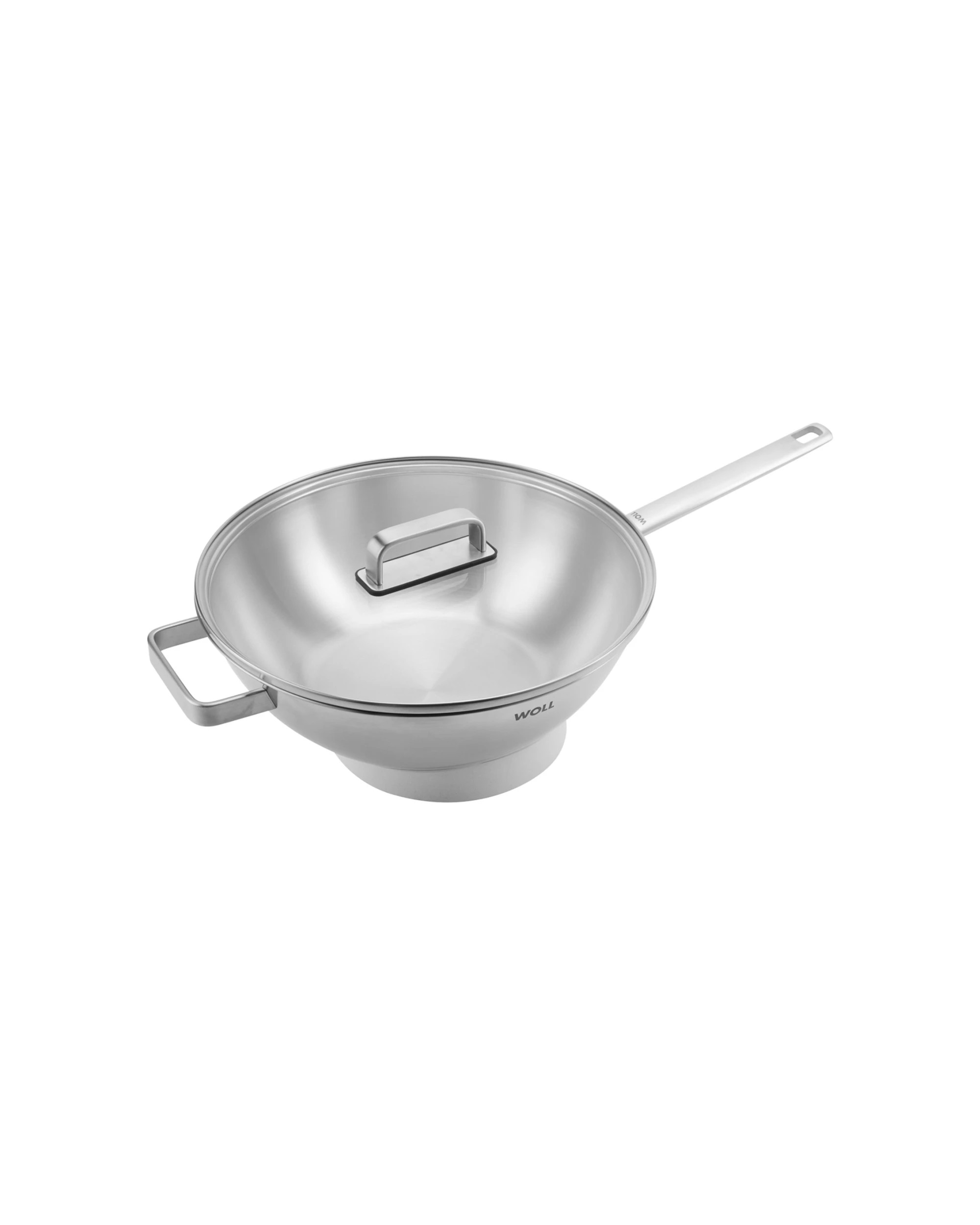 1 Woll Steel Wok With Lid Helper 30cm Premium Stainless Steel - Silver, 1 of 3