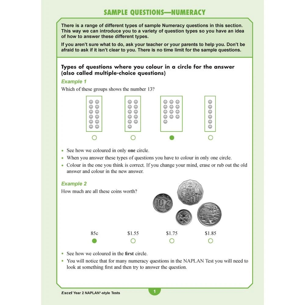 4 Excel NAPLAN Style Tests Year 2, 4 of 7