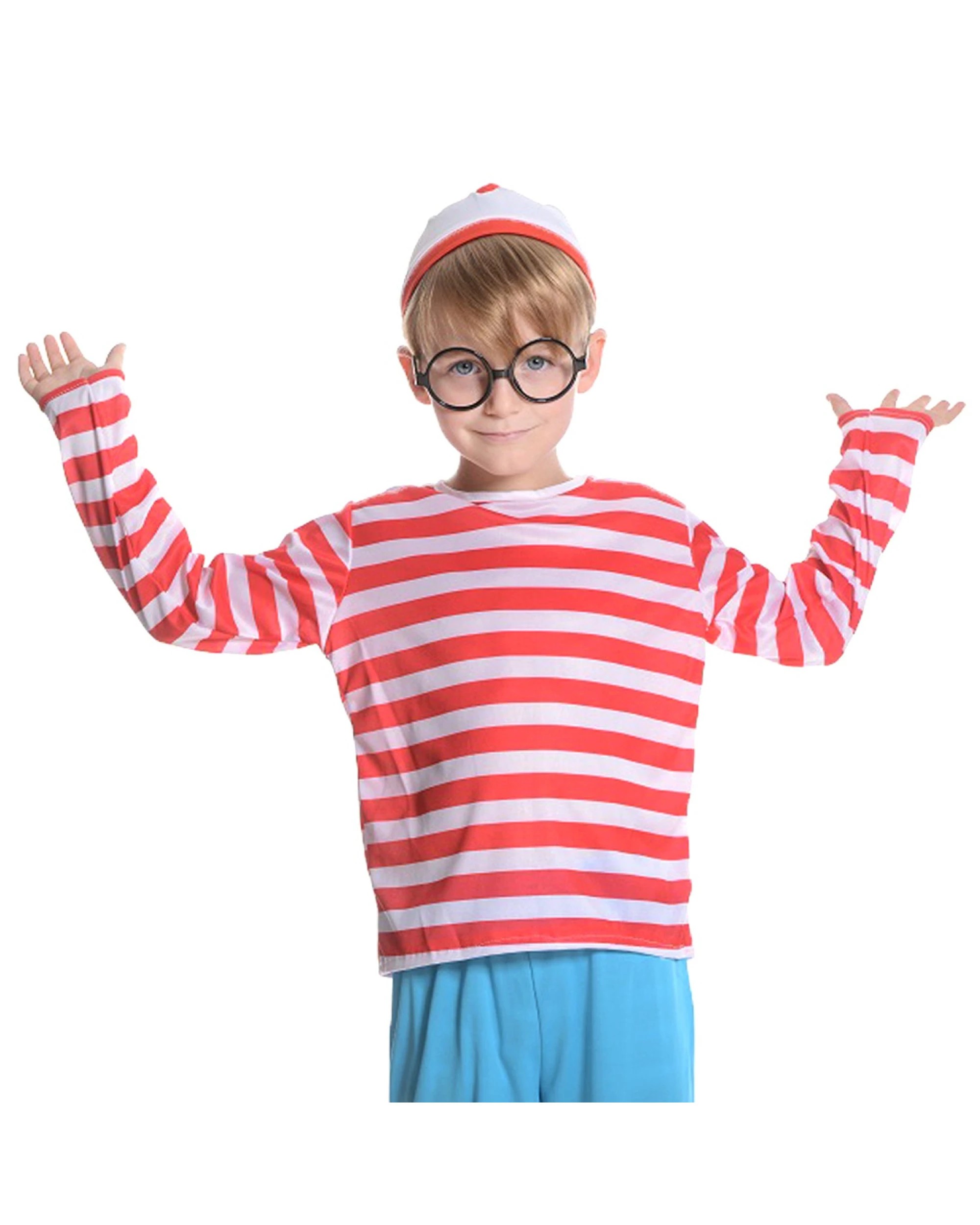 3 BR Costumes Boys' Striped Costume Set with Party Hat and Top, 3 of 5