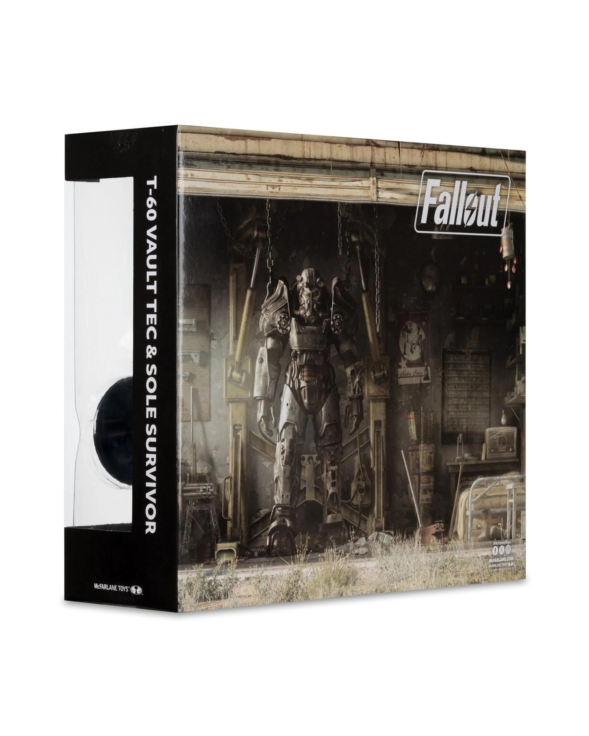10 Fallout 4 T-60 Vault Tec and Sole Survivor 7 inch Action Figure 2 Pack, 10 of 10