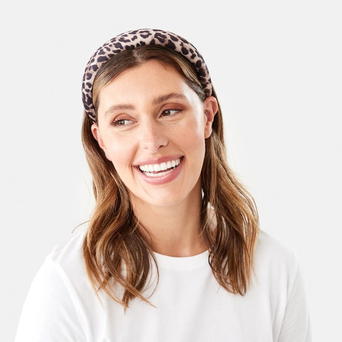 5 Leopard Stretch Headband - Brown, 5 of 6