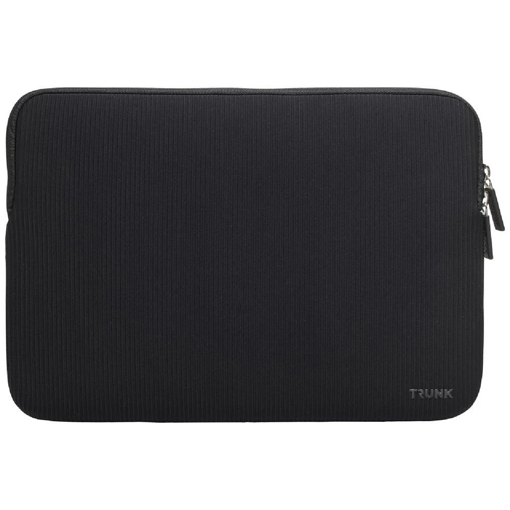 3 Trunk 13" Ribbed Velvet Laptop Sleeve Black, 3 of 3