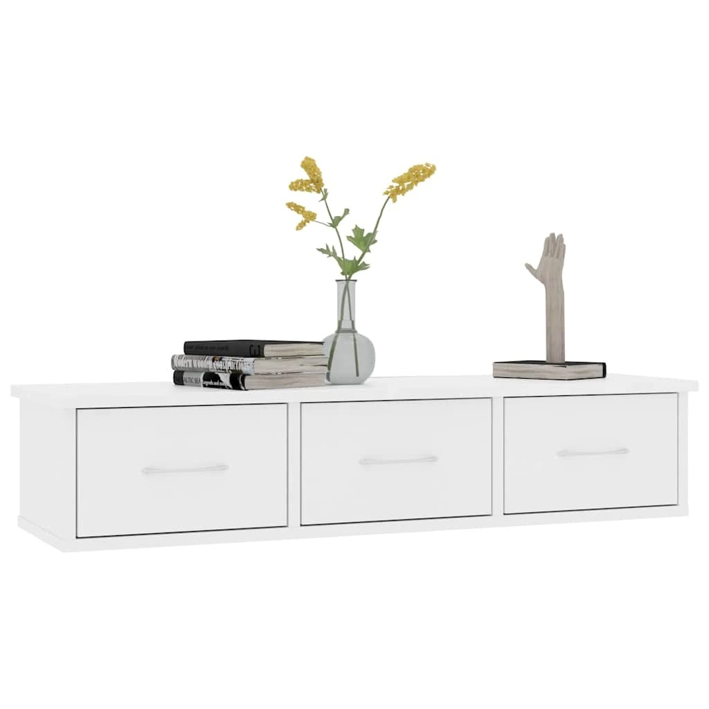 6 vidaXL Drawer shelf Wall mounting - White, 6 of 8