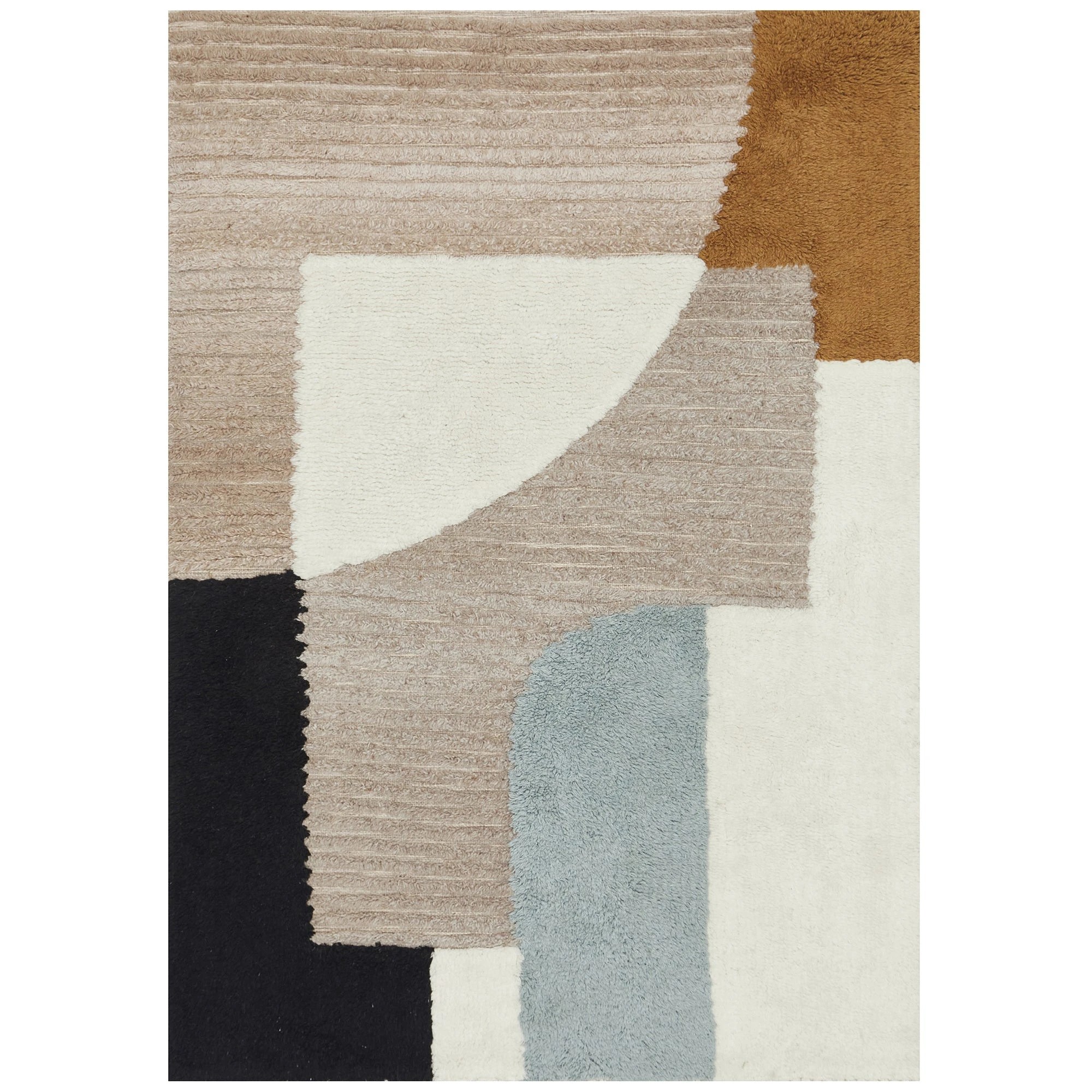 1 Common Ground Rugs Lumina Elroy 290x200cm - Large Wool & Cotton Rug - White, 1 of 6
