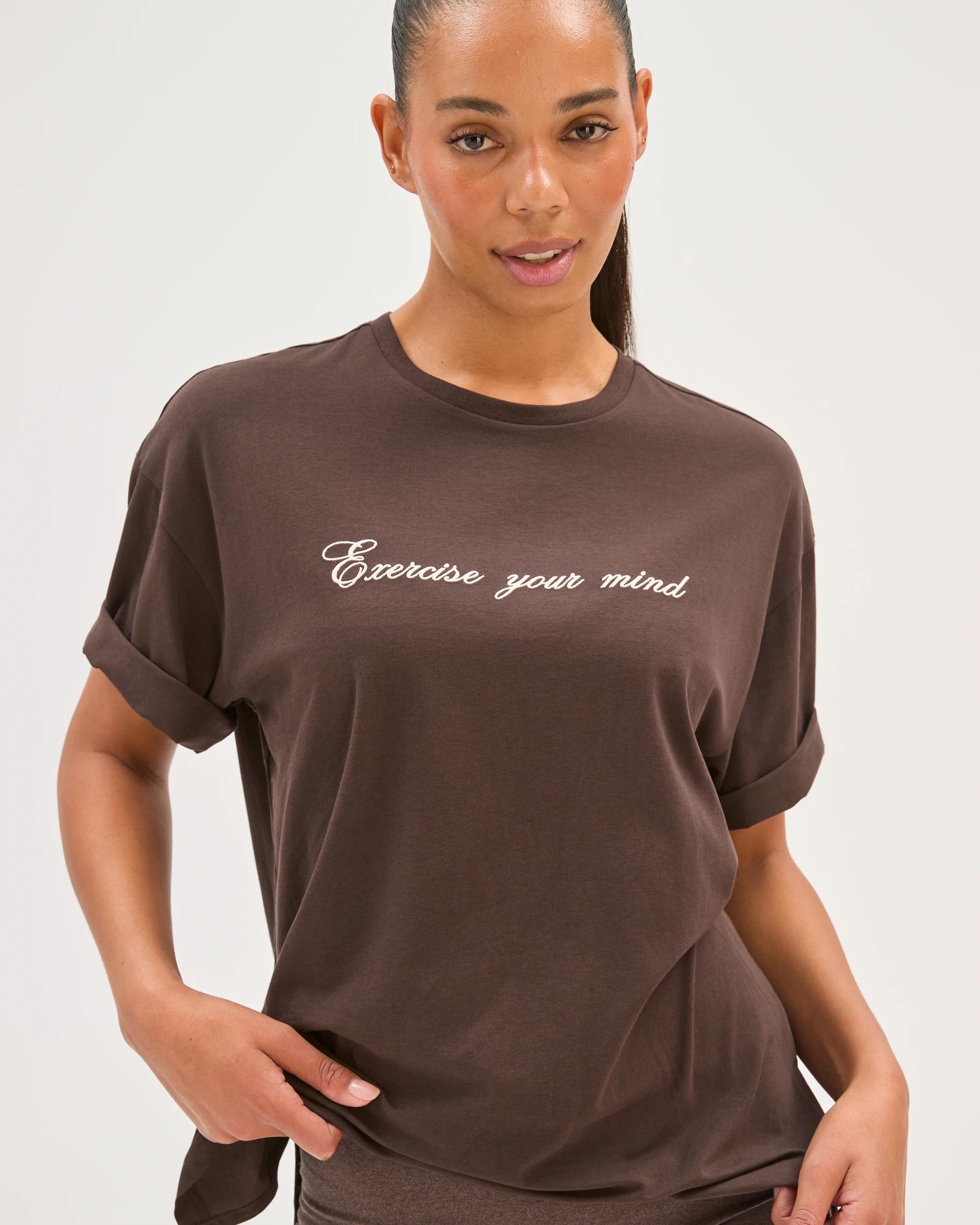 5 Target Active Australian Cotton Blend Oversized Graphic T-Shirt COCOA/EXERCISE, 5 of 7