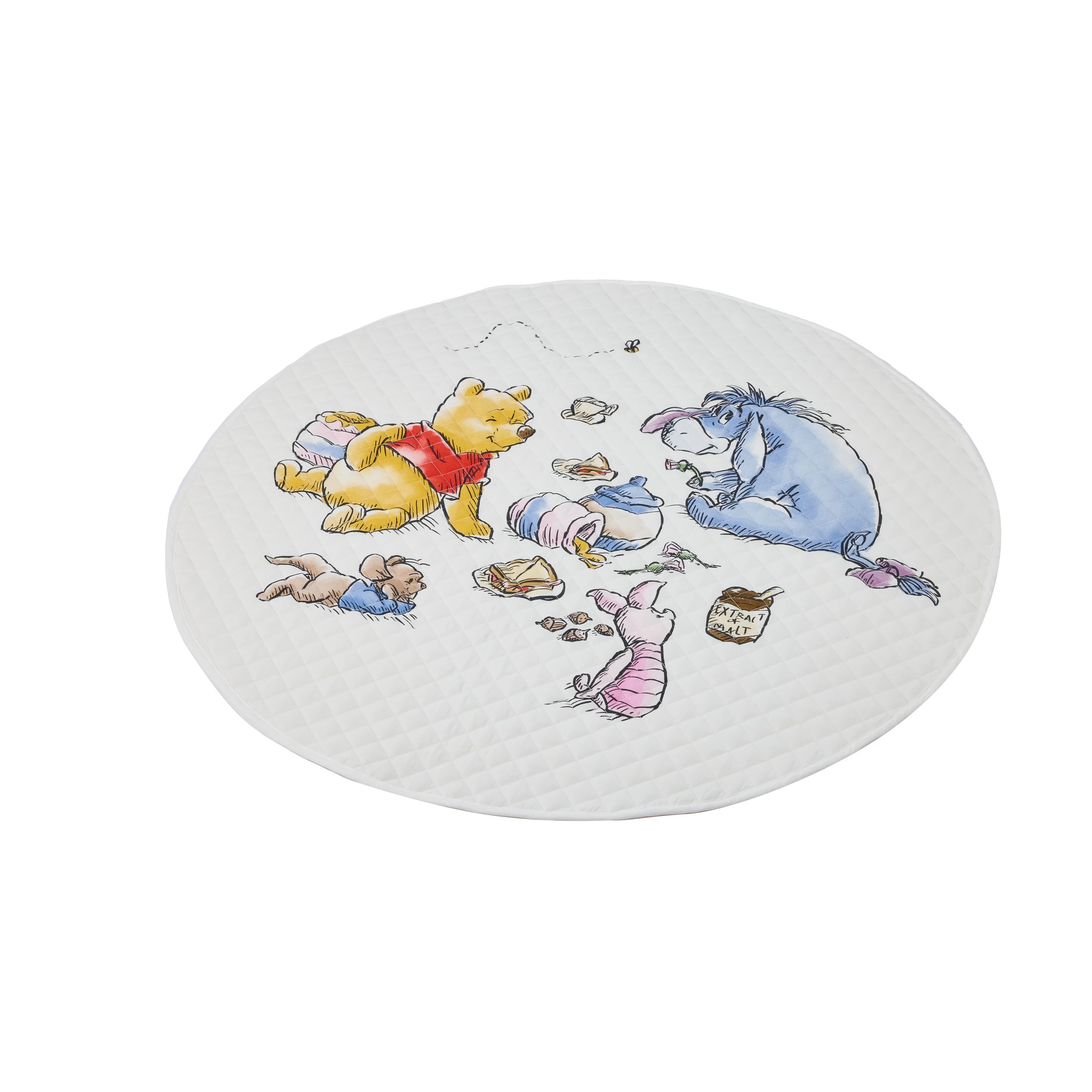 2 Disney Baby Winnie the Pooh Quilted Round Play Mat, 2 of 7