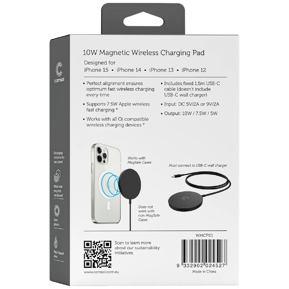 6 Comsol Magnetic Wireless Charging Pad 10W for iPhone 14/13/12, 6 of 6