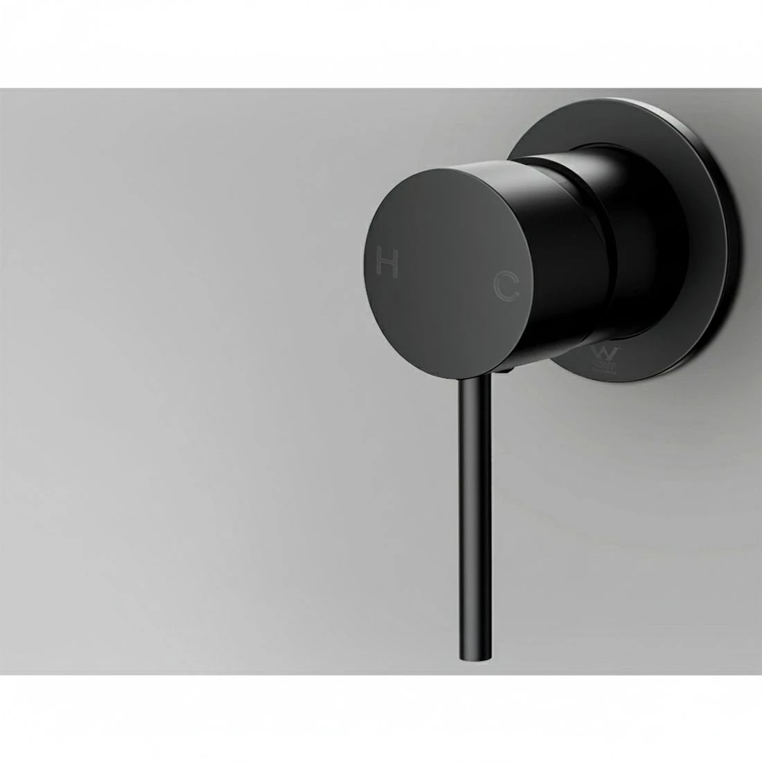 2 Cefito Basin Mixer Wall Tap Round Brass Faucet Shower Bathtub - Black, 2 of 4