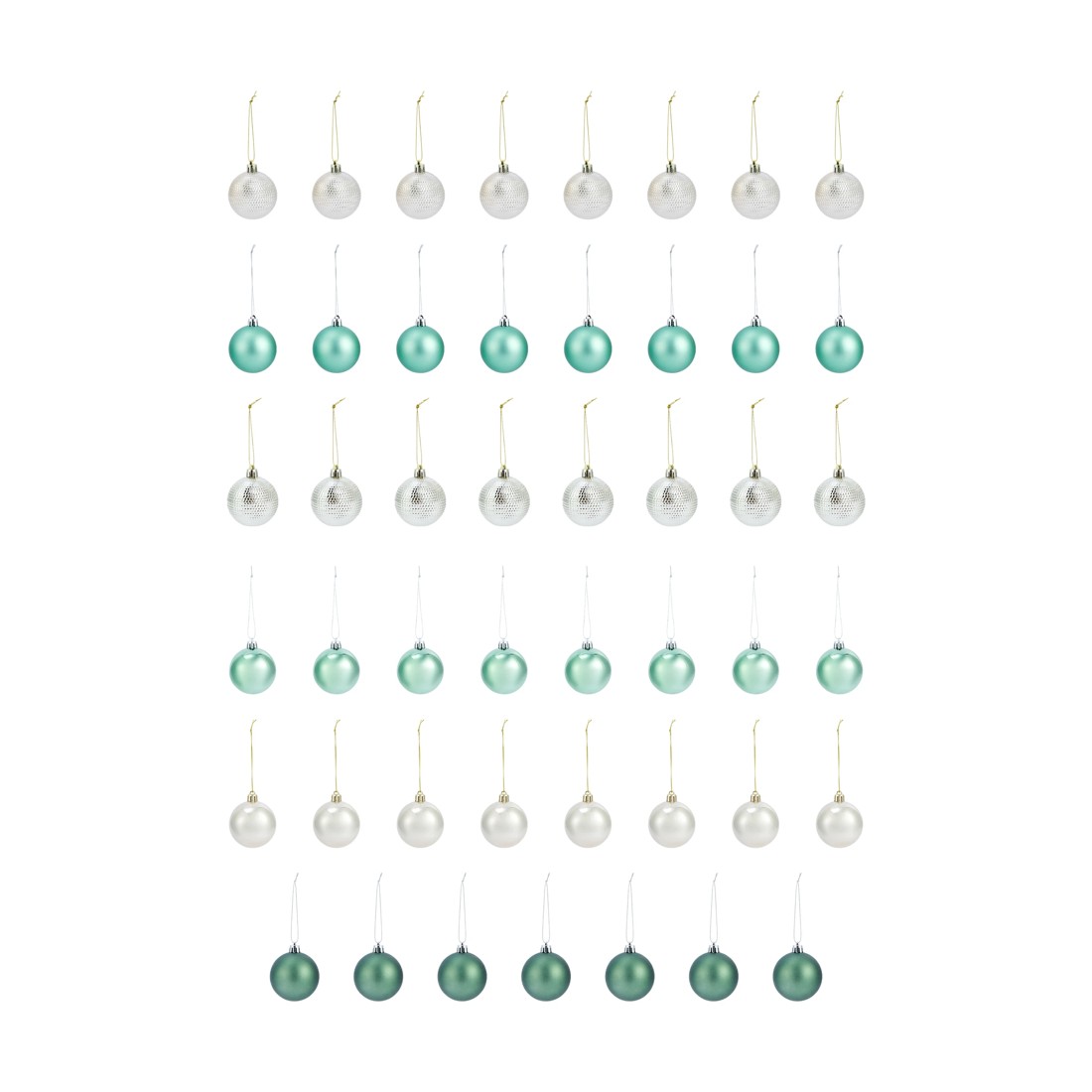 2 47 Pack 6cm Natural Baubles, 2 of 10