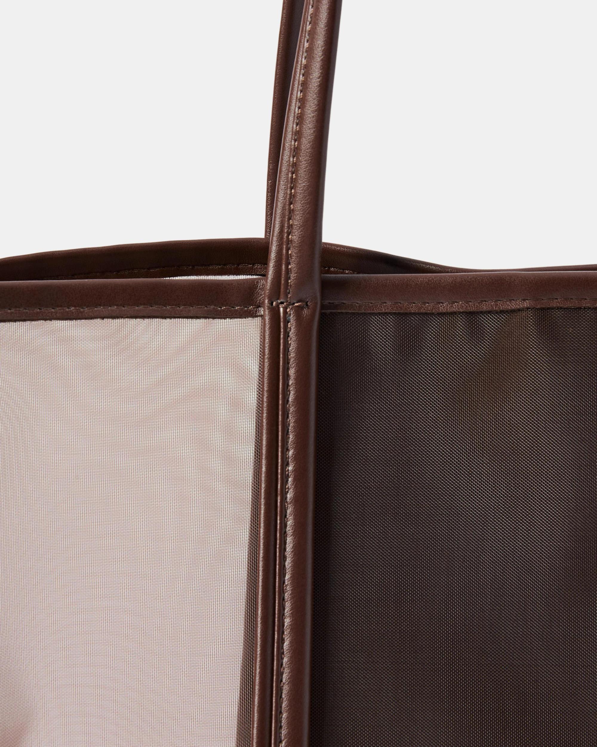 3 Mesh Tote Bag Chocolate, 3 of 4