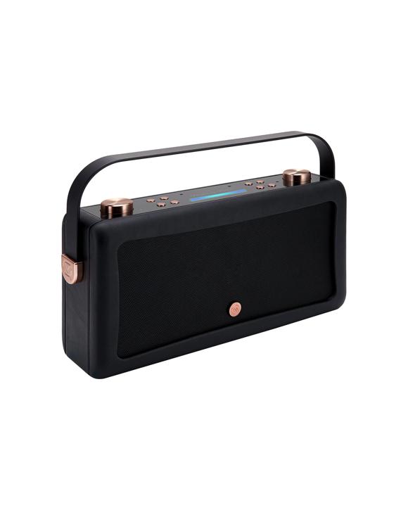 VQ Hepburn Voice Bluetooth Speaker Amazon Alexa Built-In Vintage Design - Black