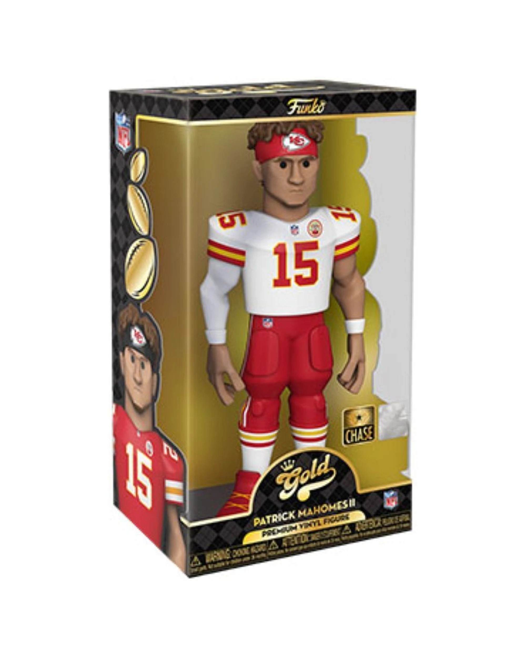 5 NFL Football Patrick Mahomes Chiefs Vinyl Action Figure 12in Collectors Item - Red, 5 of 5