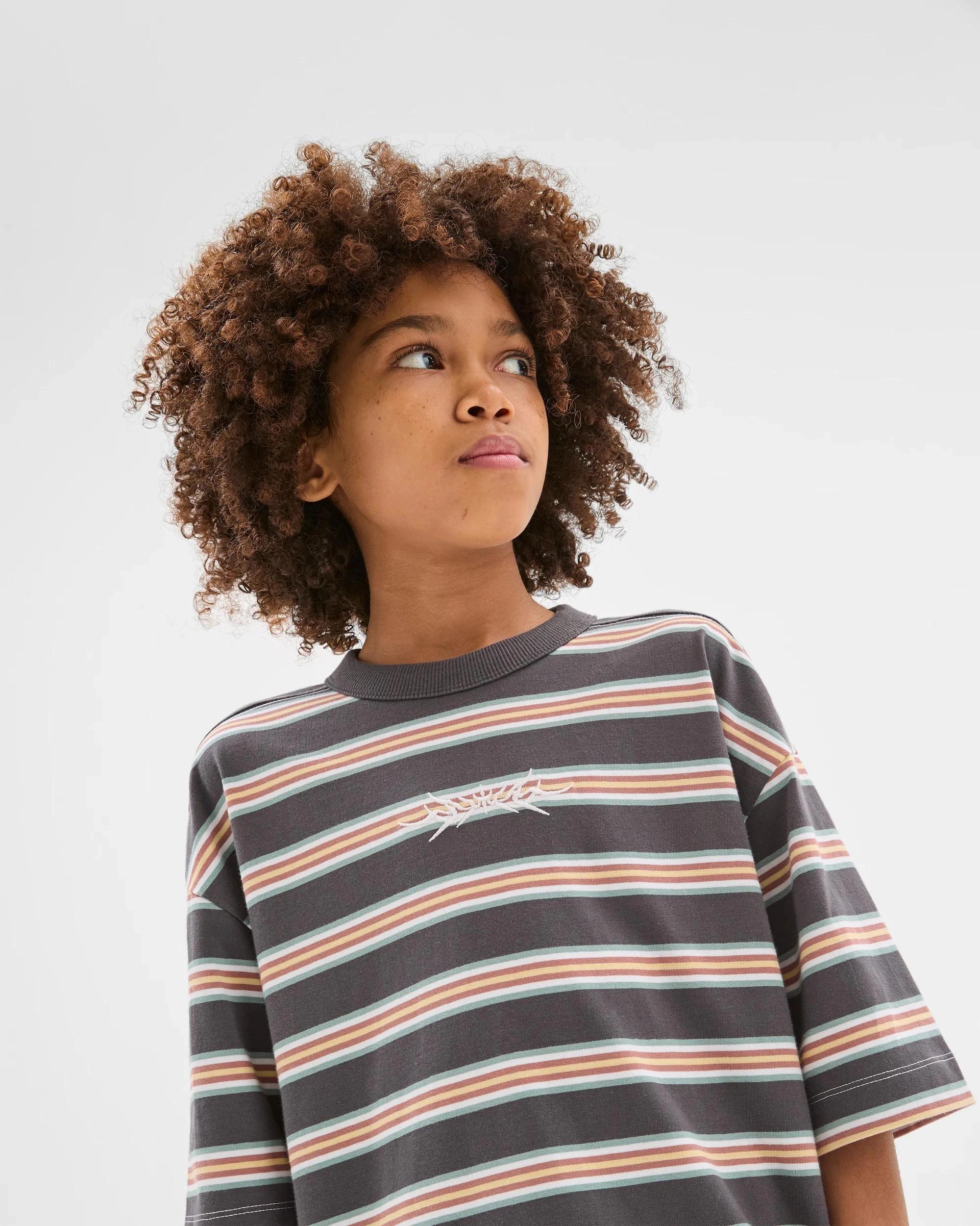 4 Target Kids Australian Cotton Stripe T-Shirt BLACKENED PEARL, 4 of 7