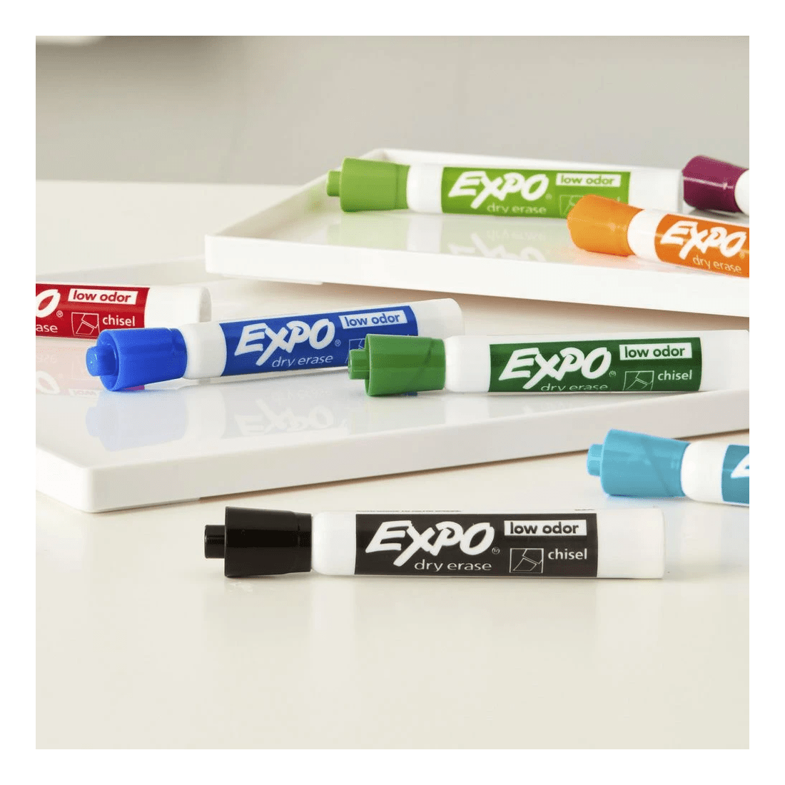 3 Expo Whiteboard Markers Chisel Intense Assorted 12 Pack, 3 of 5