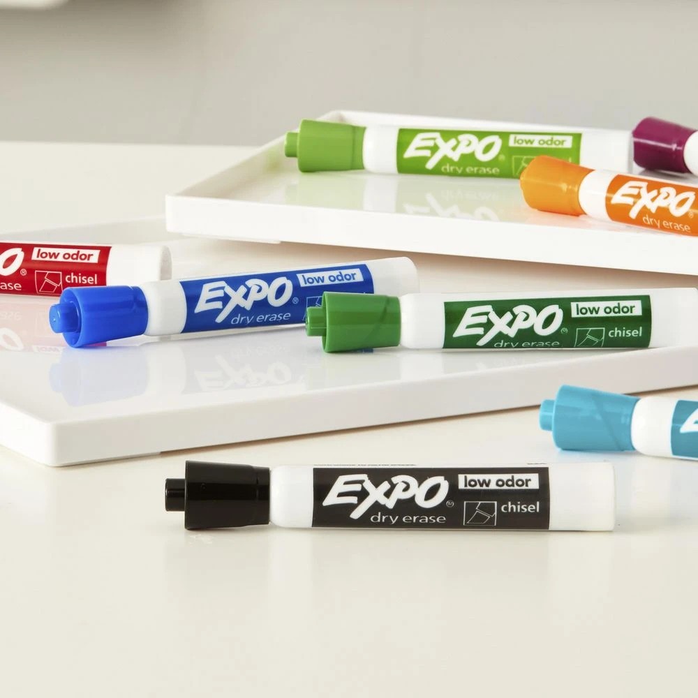 3 Expo Whiteboard Markers Chisel Intense Assorted 12 Pack, 3 of 5