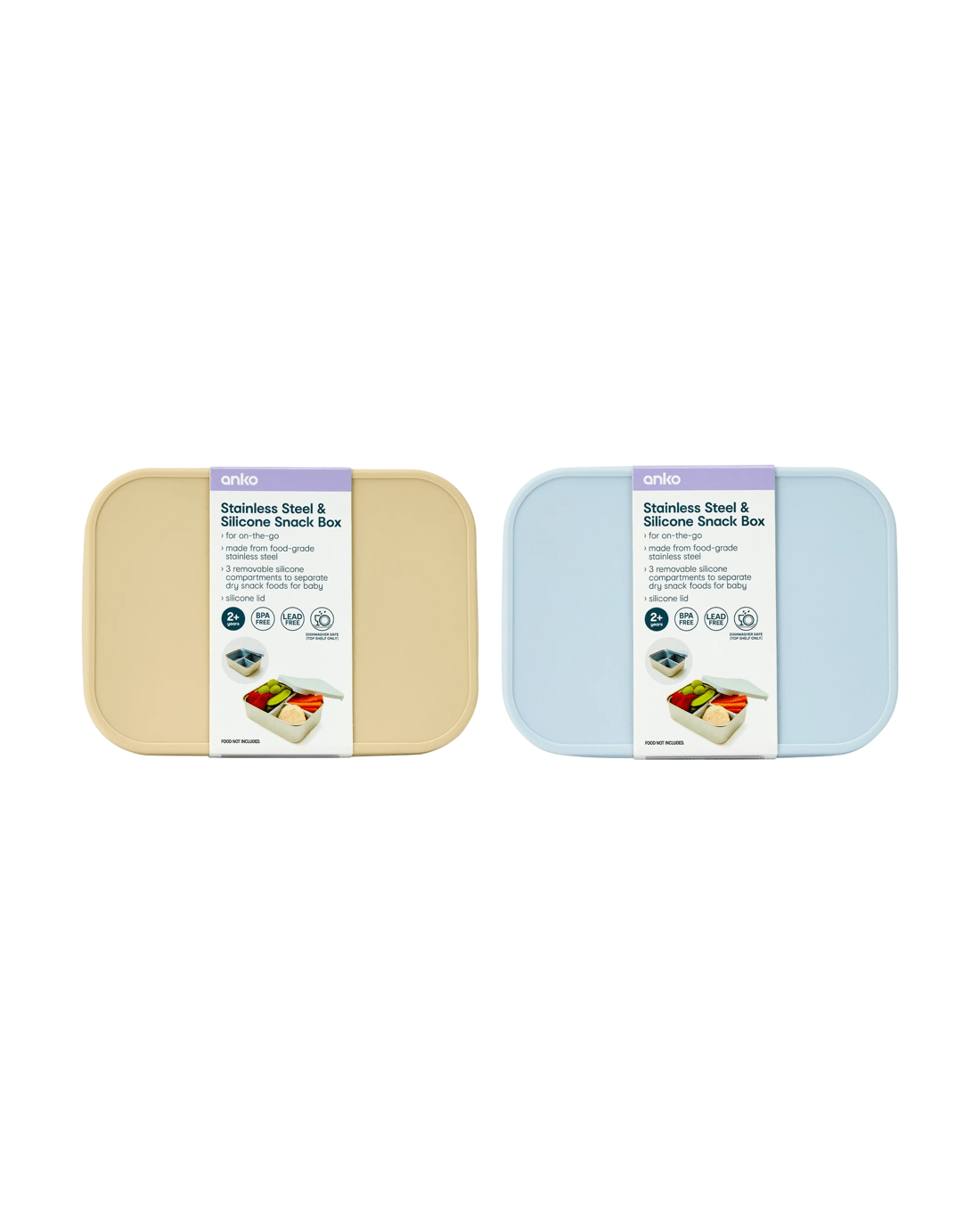 5 Stainless Steel & Silicone Snack Box, 5 of 5