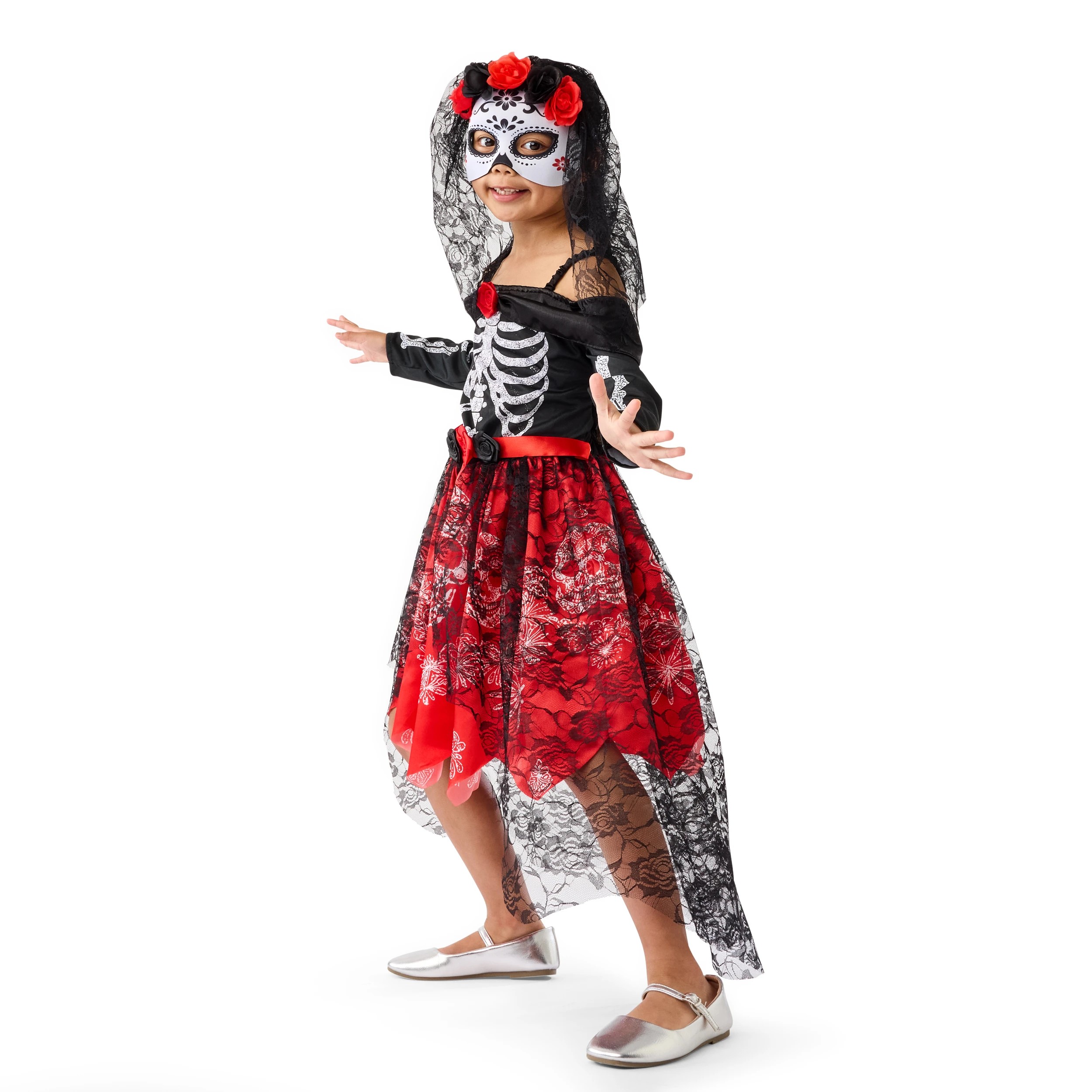 2 2 Piece Skeleton Costume - Ages 6-8, 2 of 9