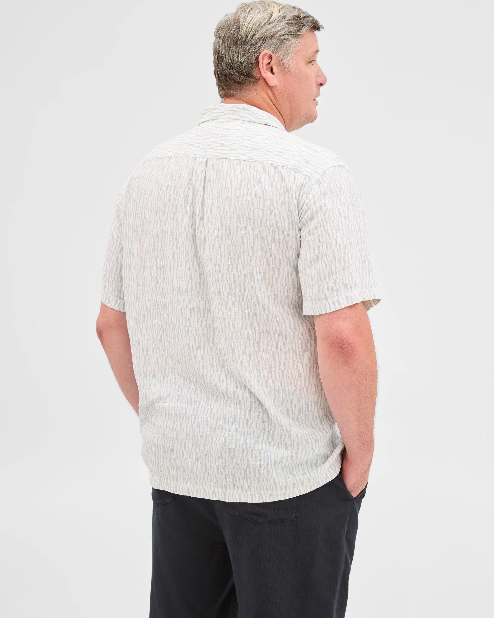 5 Target Plus Size Print Shirt LIGHT BLUE GEO, 5 of 5