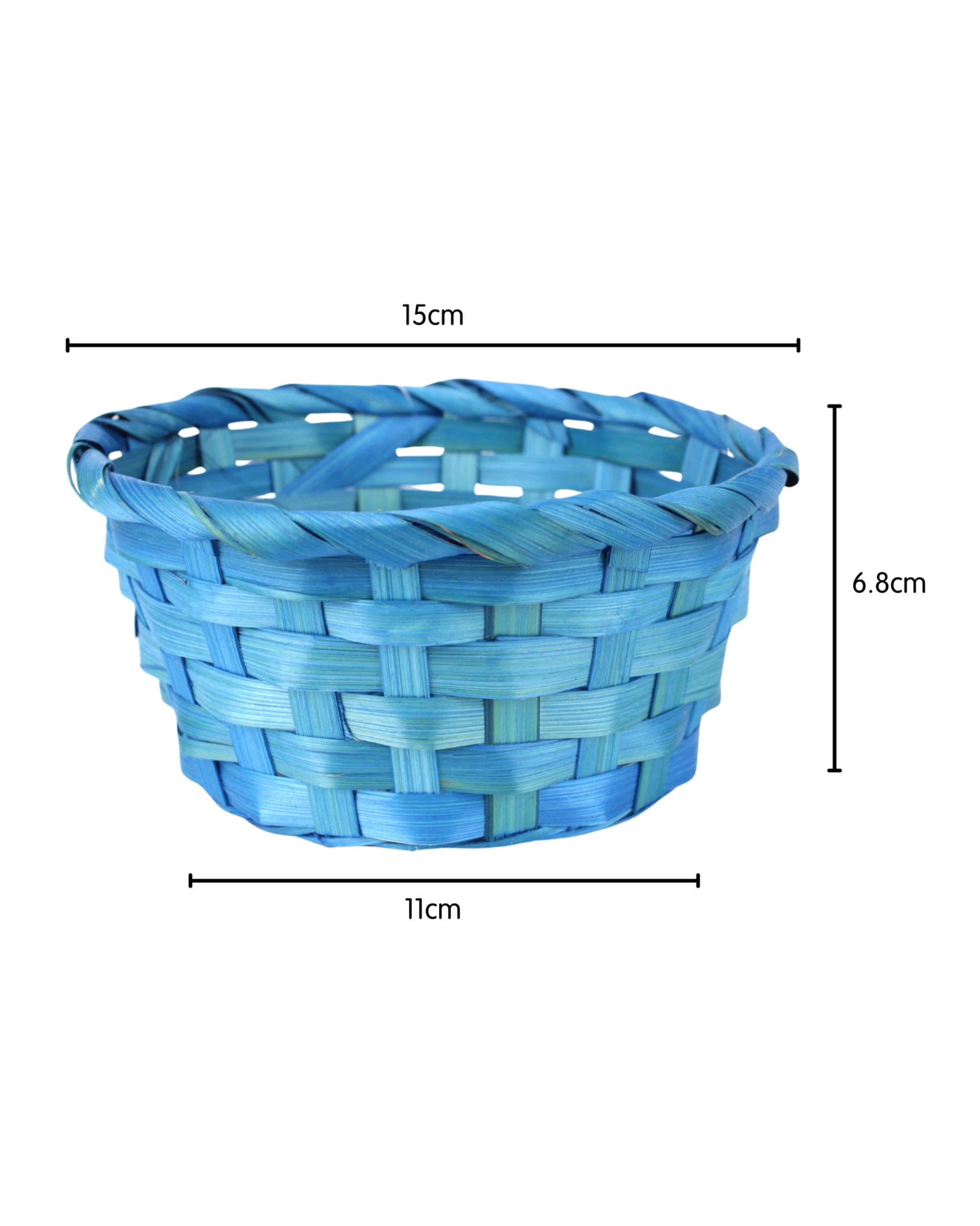 3 Oceana Small Round Woven Easter Gift Basket - Assorted, 3 of 4