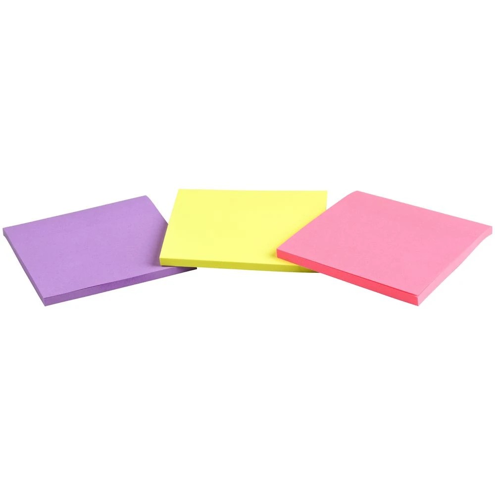 3 J.Burrows Stick-It Notes 76x76mm Assorted 3 Pack, 3 of 3