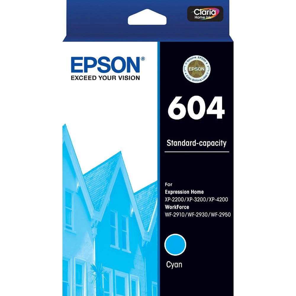 1 Epson 604 Ink Cartridge Cyan, 1 of 1