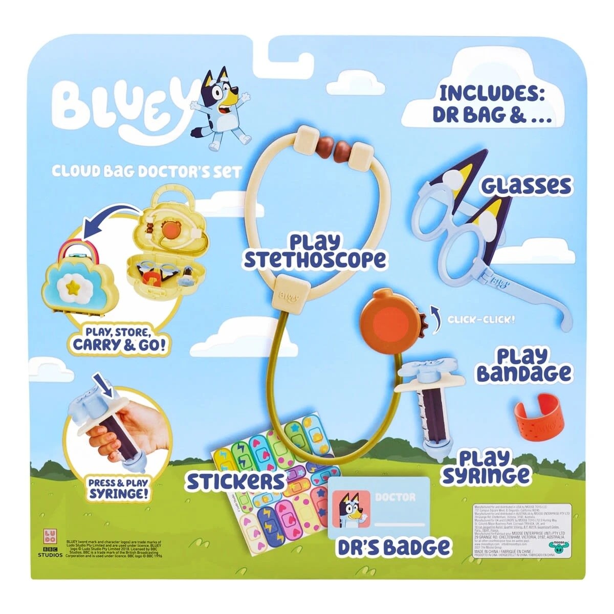 10 Bluey Cloud Bag Doctor's Set, 10 of 10