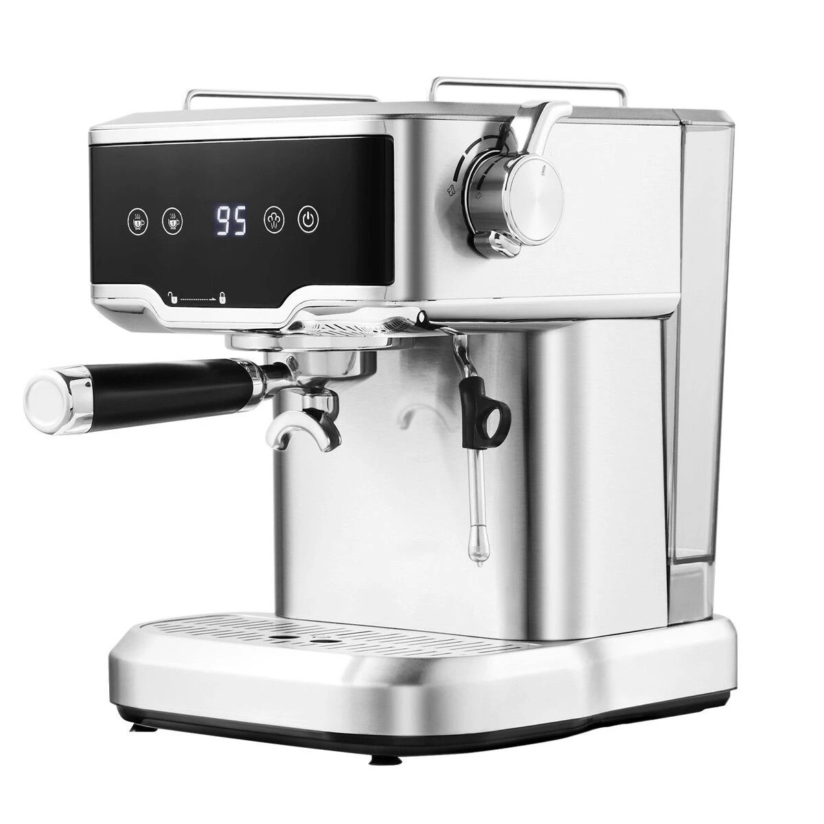 1 Maxkon Espresso Coffee Machine 20 Bar Stainless Steel Portable Latte Cappuccino Maker 2L Home Office Cafe Milk Frother, 1 of 6
