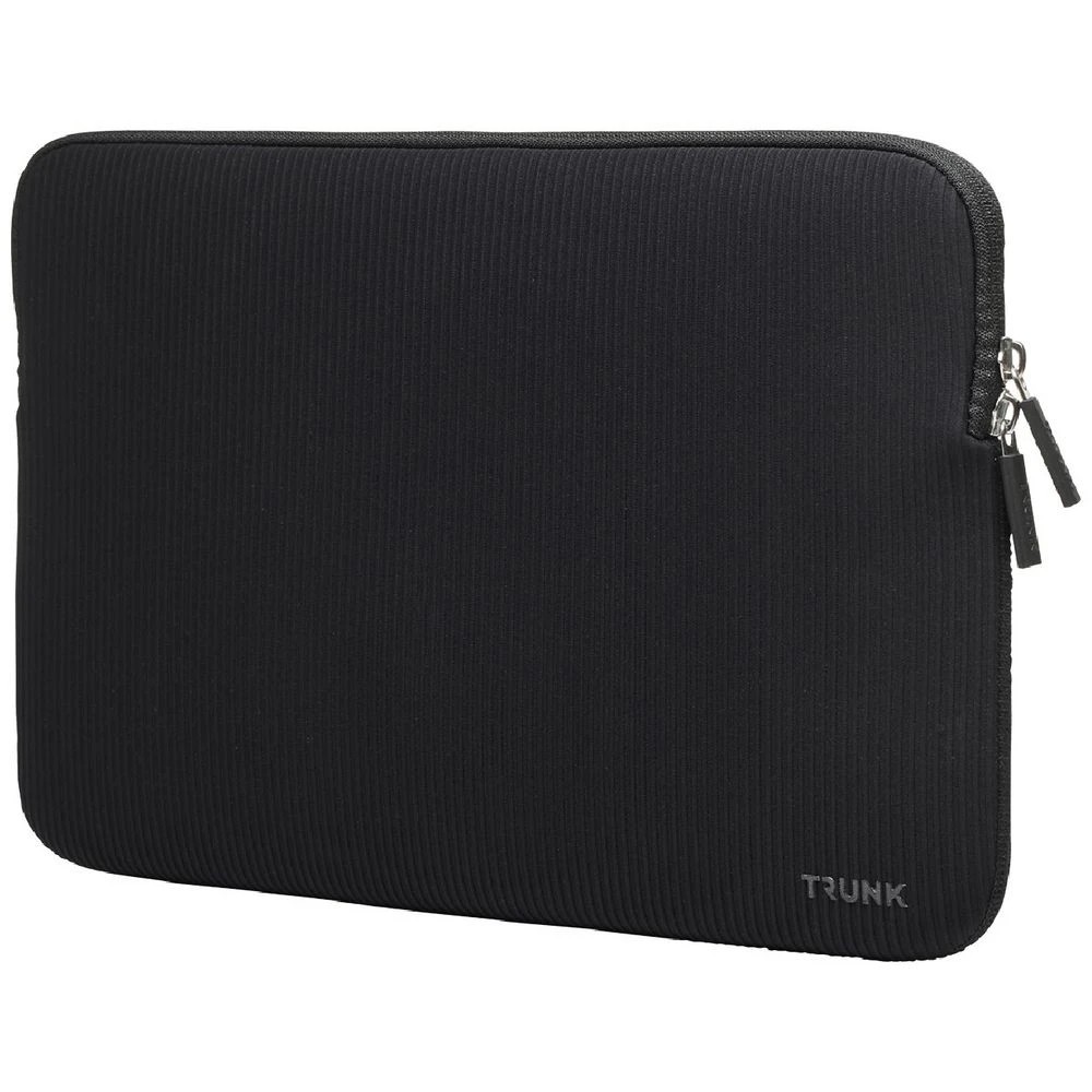 2 Trunk 13" Ribbed Velvet Laptop Sleeve Black, 2 of 3