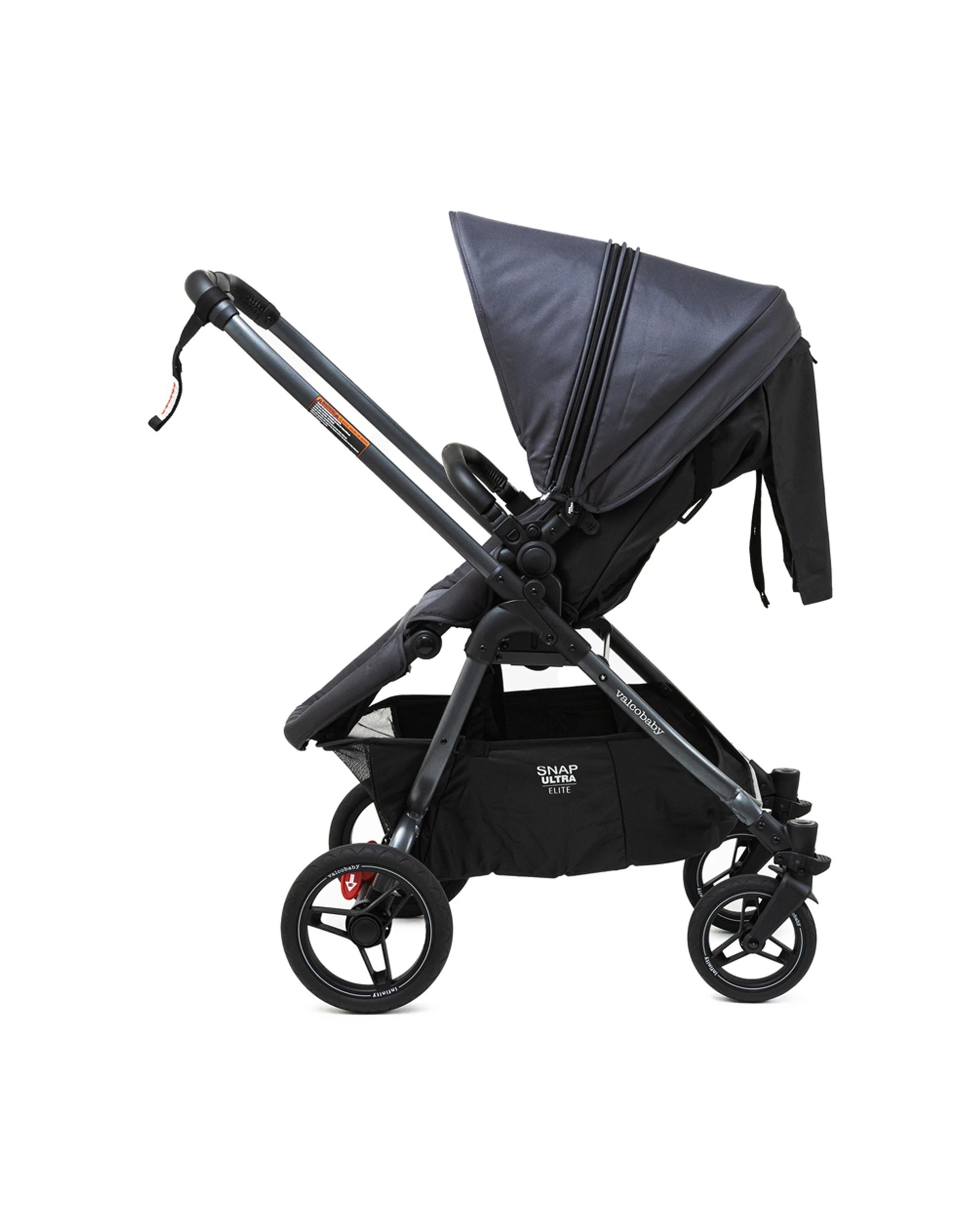 5 ValcoBaby Snap Ultra Elite Stroller Pram Reversible Seat Leatherette Quilte - Grey, 5 of 9