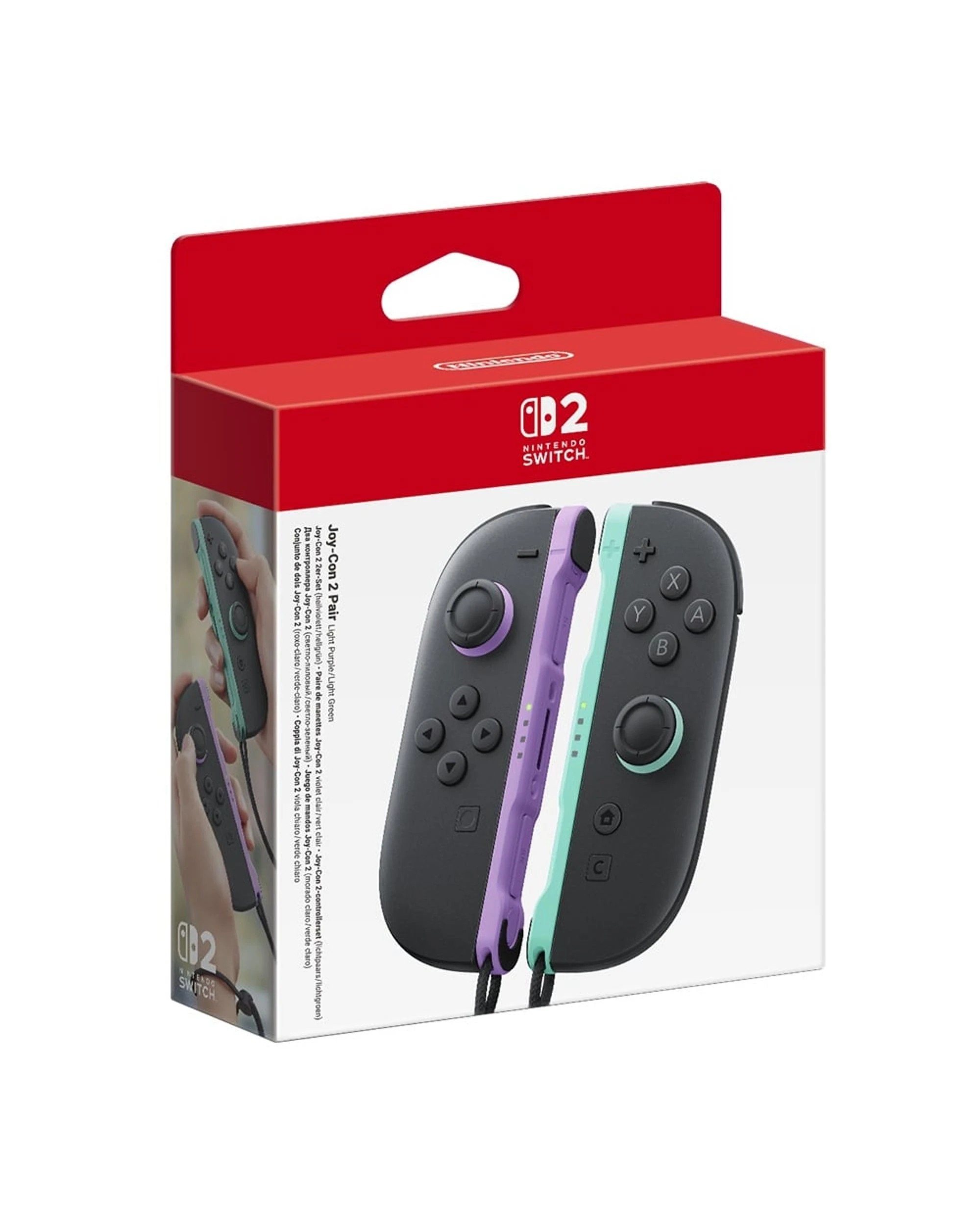 1 Nintendo Switch 2 Joy-Con 2 Pair Light Purple/Light Green - Multi, 1 of 5