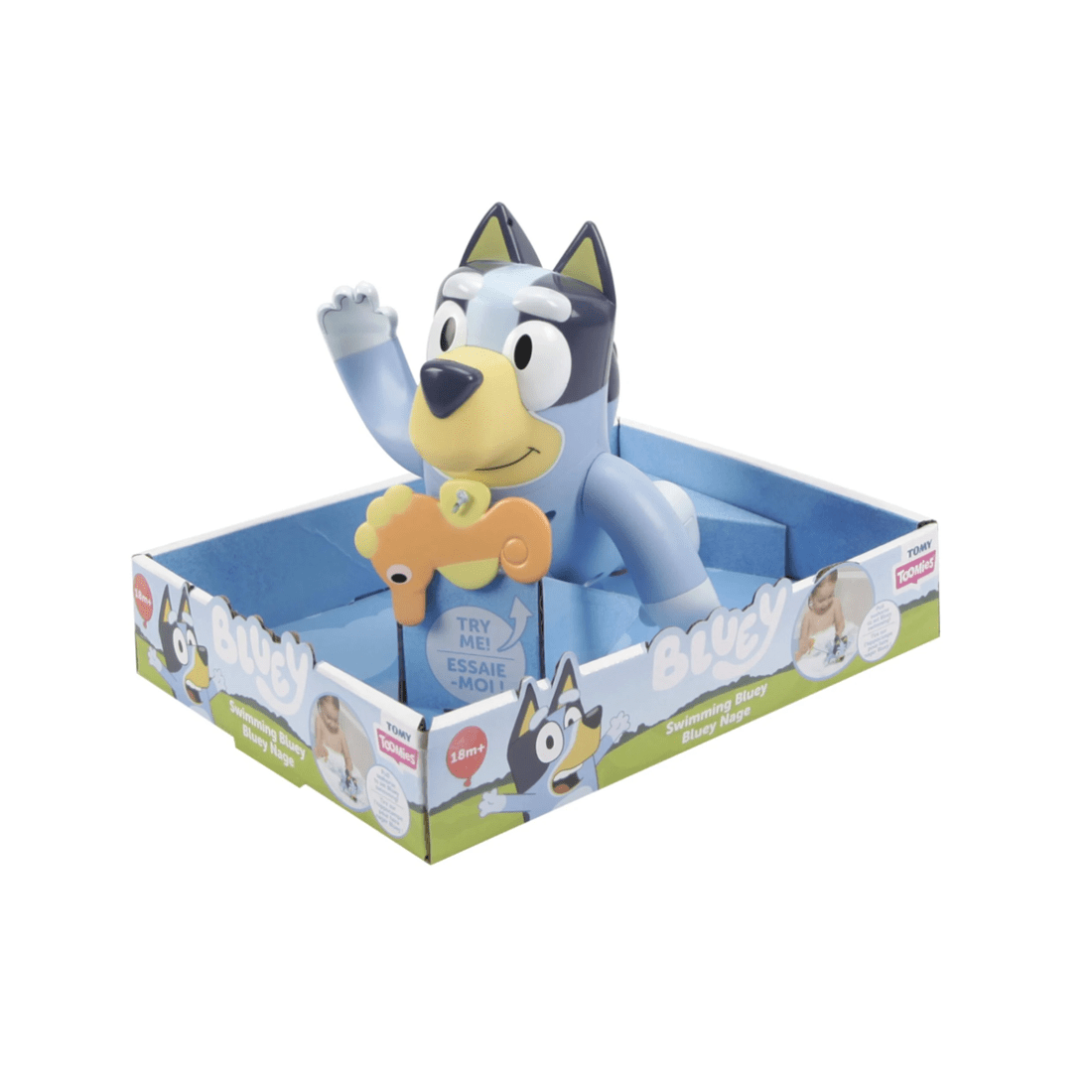 1 Tomy Toomies Swimming Bluey Bath Toy, 1 of 2
