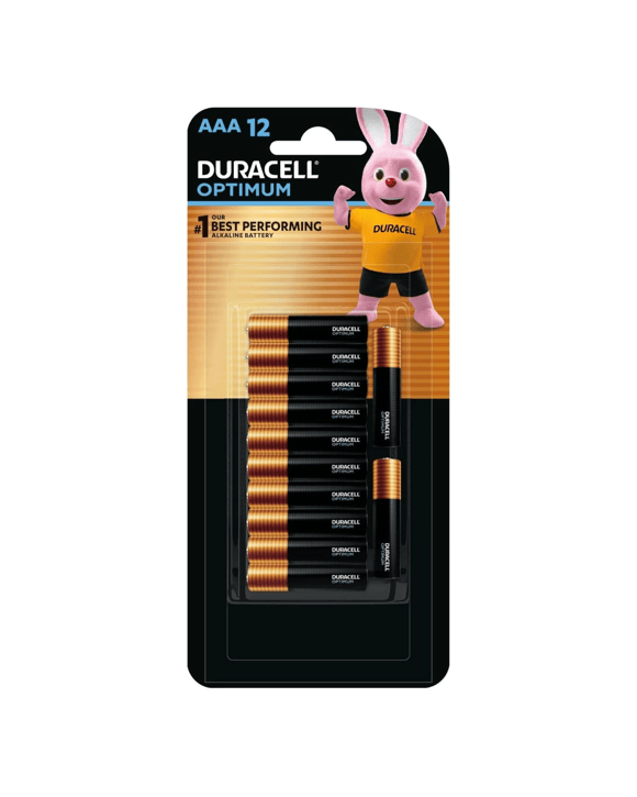 Duracell Optimum Alkaline Aaa 12 Pack Batteries