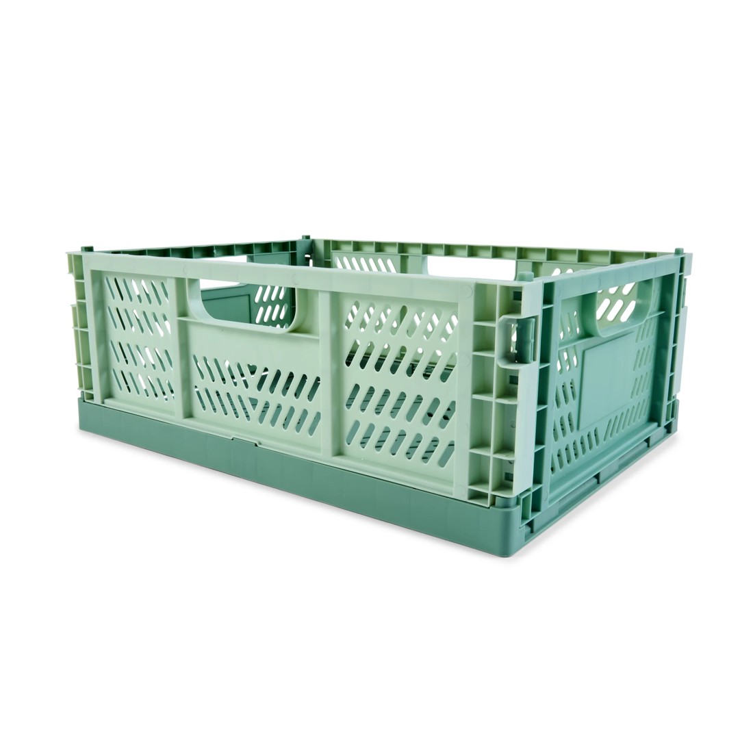 10 15L Collapsible Crate - Medium, Green, 10 of 10