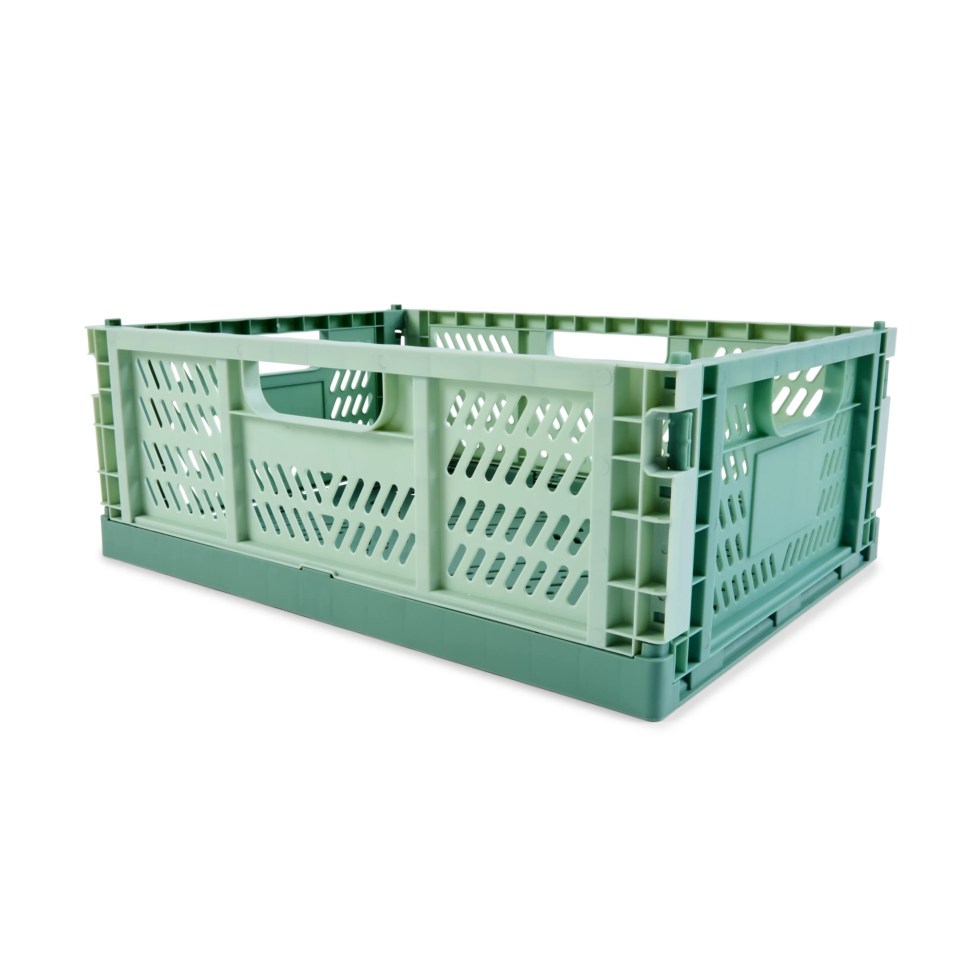 10 15L Collapsible Crate - Medium, Green, 10 of 10