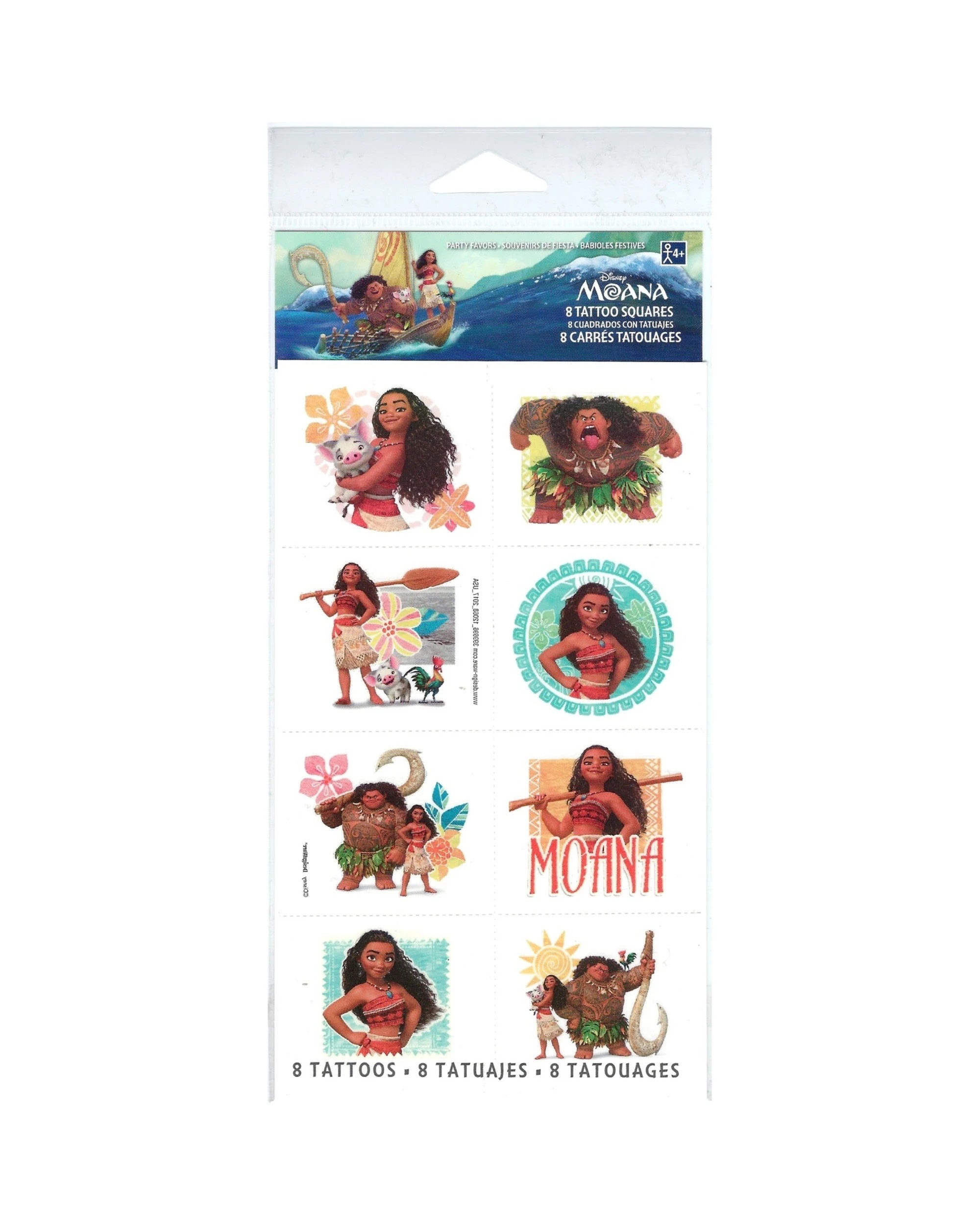 1 Disney Moana Tattoos 1 Sheet, 1 of 1