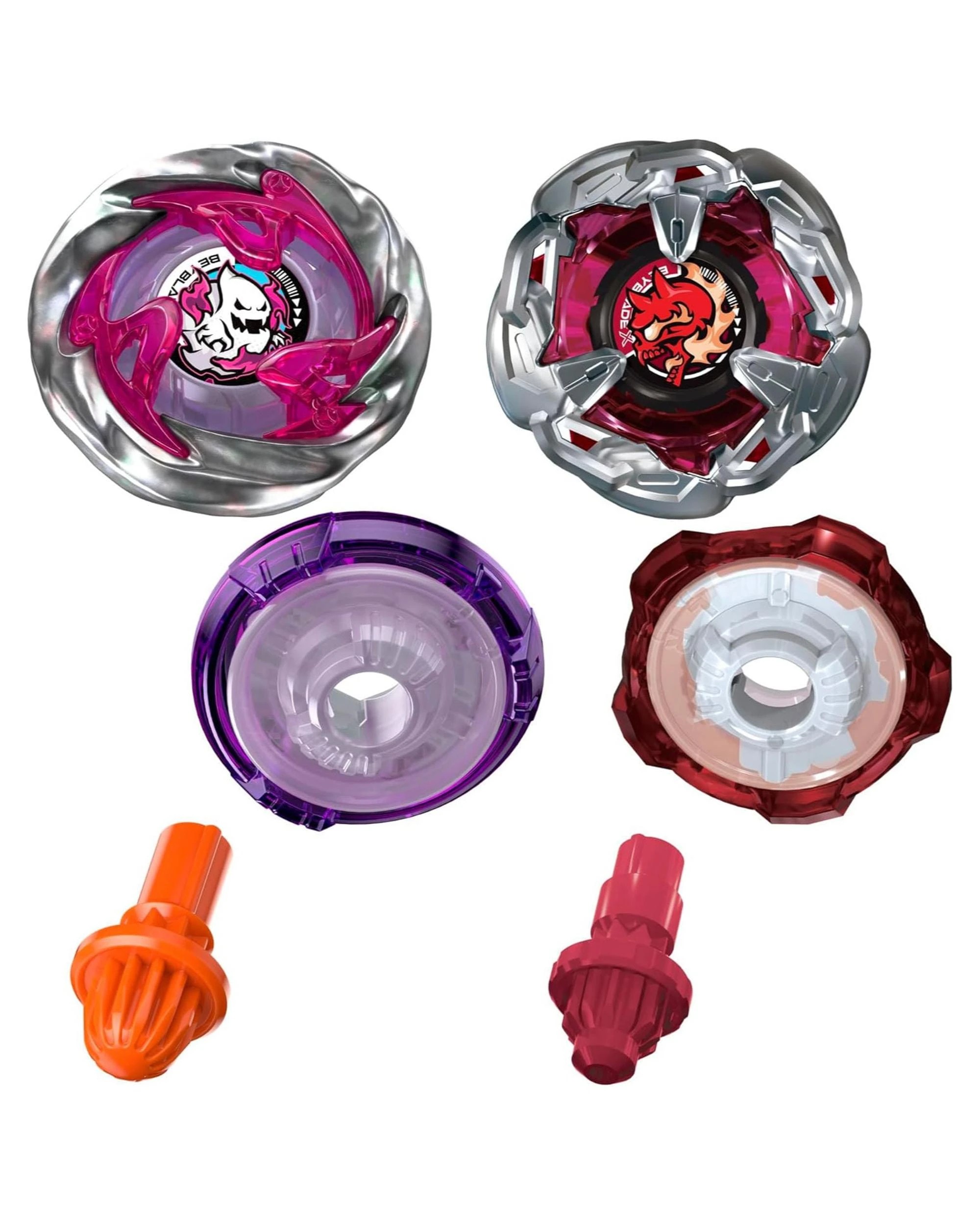 6 Beyblade X Chain Incendio 5-60HT and Circle Ghost 0-80GB Dual Pack Set, 6 of 6