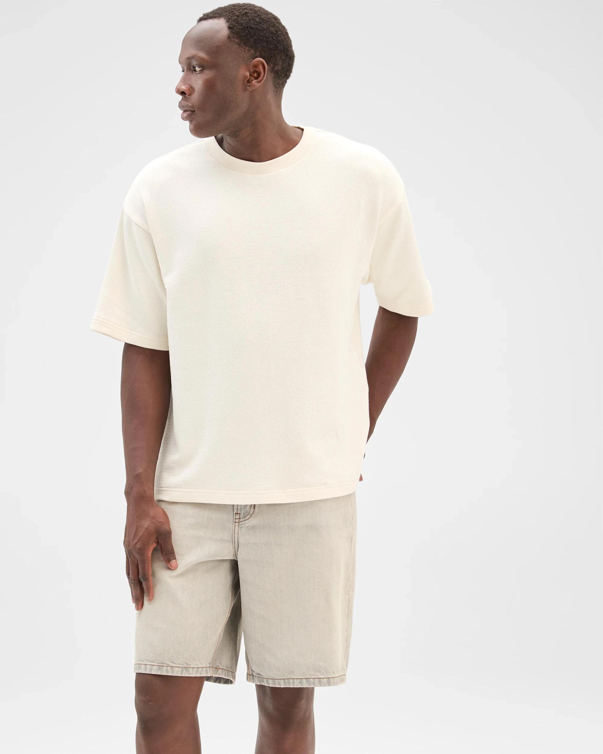 2 Commons Australian Cotton Heavyweight Oversized T-Shirt CLOUD WHITE, 2 of 5