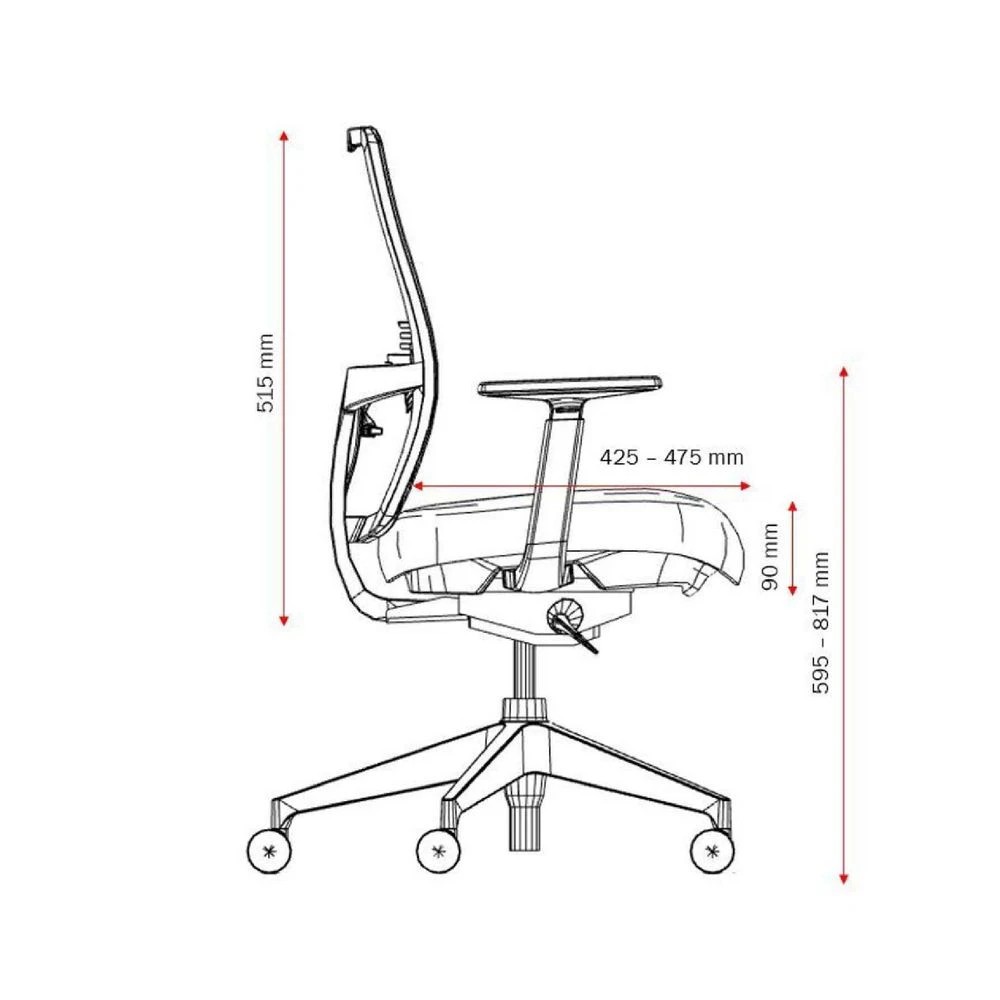 7 Haworth Aloha Active Ergonomic Chair Grey Ergonomic Chairs and Desk Chairs, 7 of 9