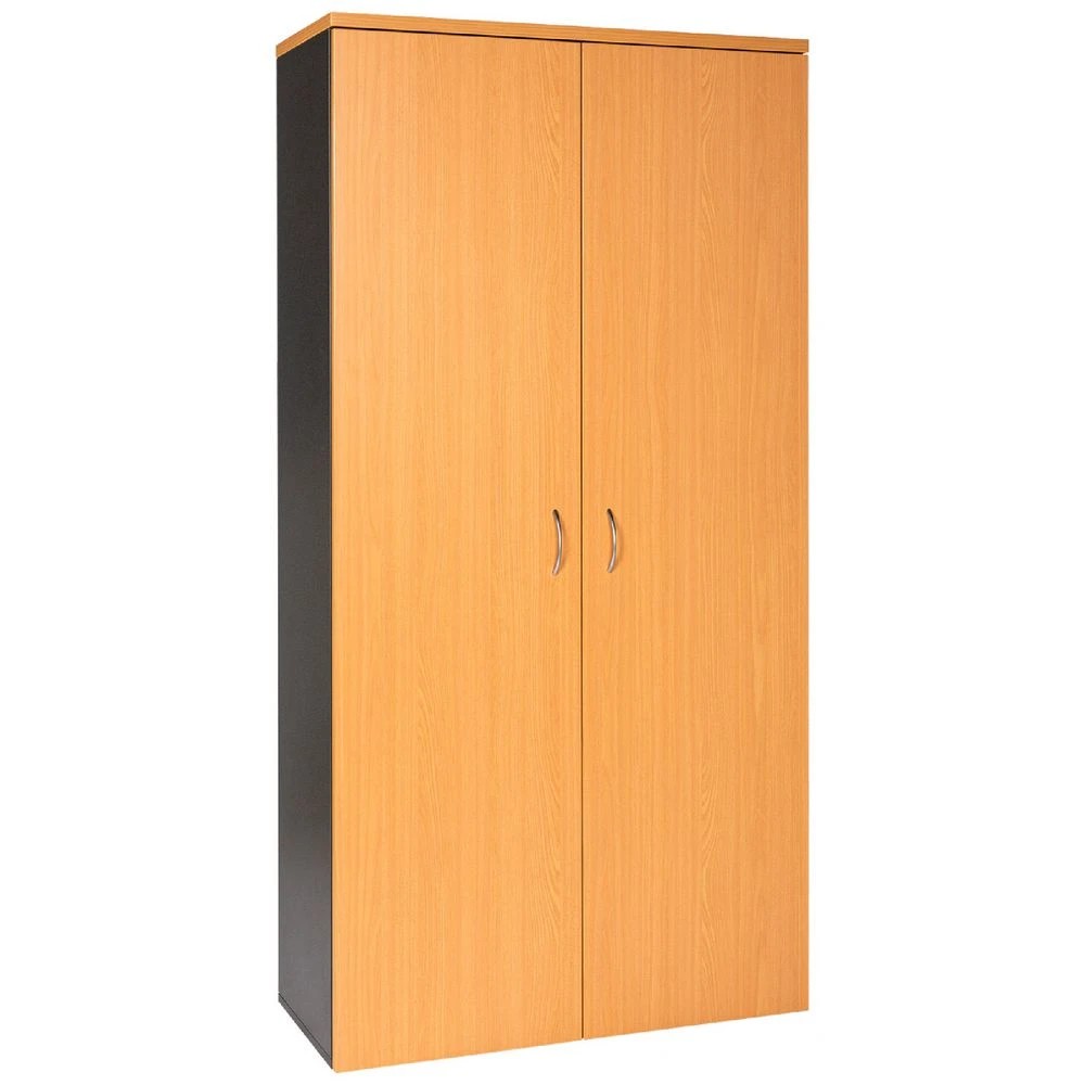 1 Velocity Cupboard 1800mm Golden Beech and Ironstone Grey Cabinets Cupboards, Lockers and Credenzas, 1 of 5