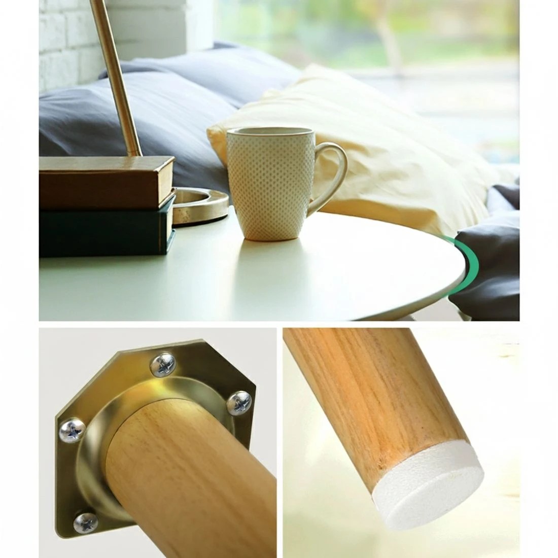 4 Artiss Coffee Table Round 50CM Callix - Multi, 4 of 7