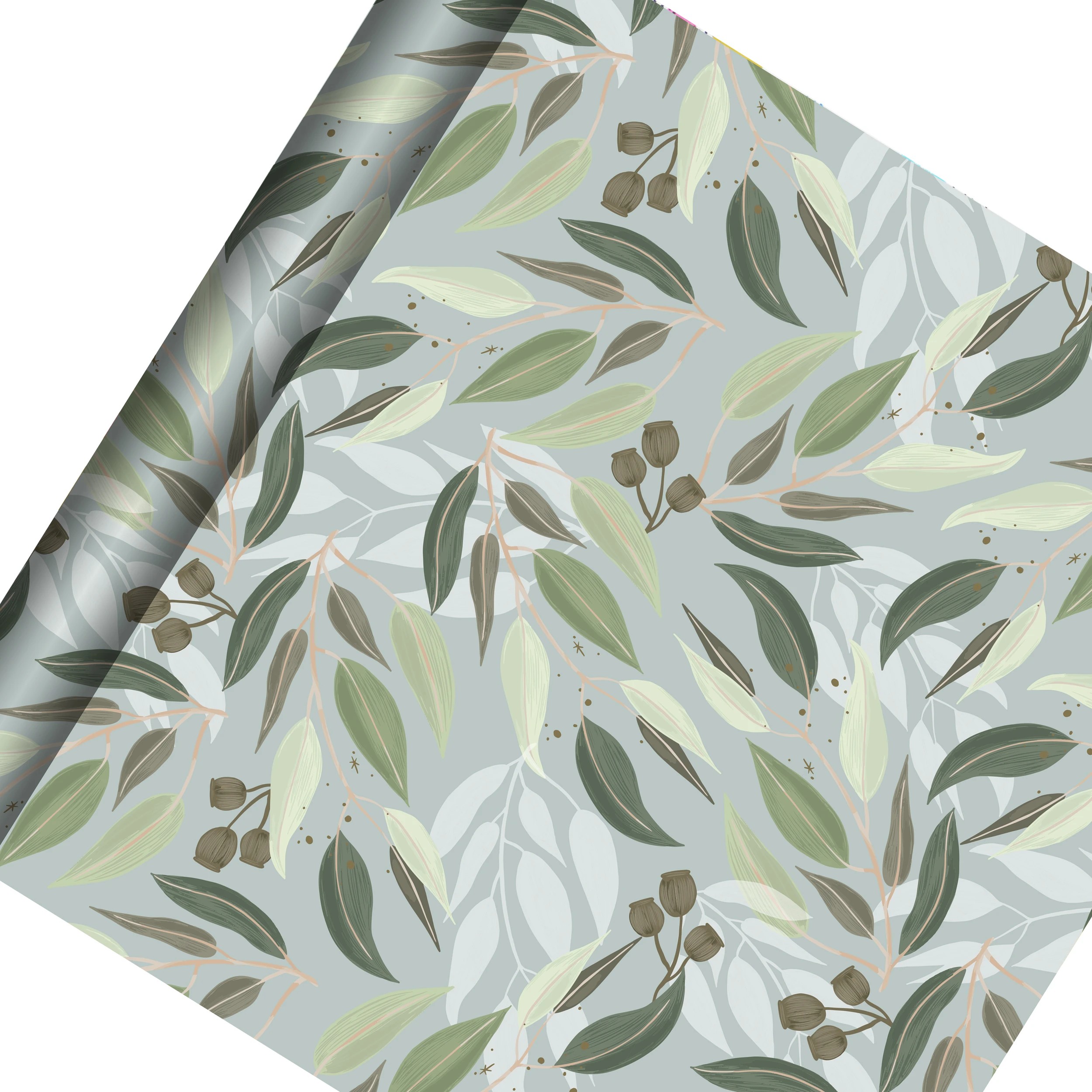 1 Hallmark Gift Wrap Roll - Eucalyptus and Gumnuts, 1 of 3
