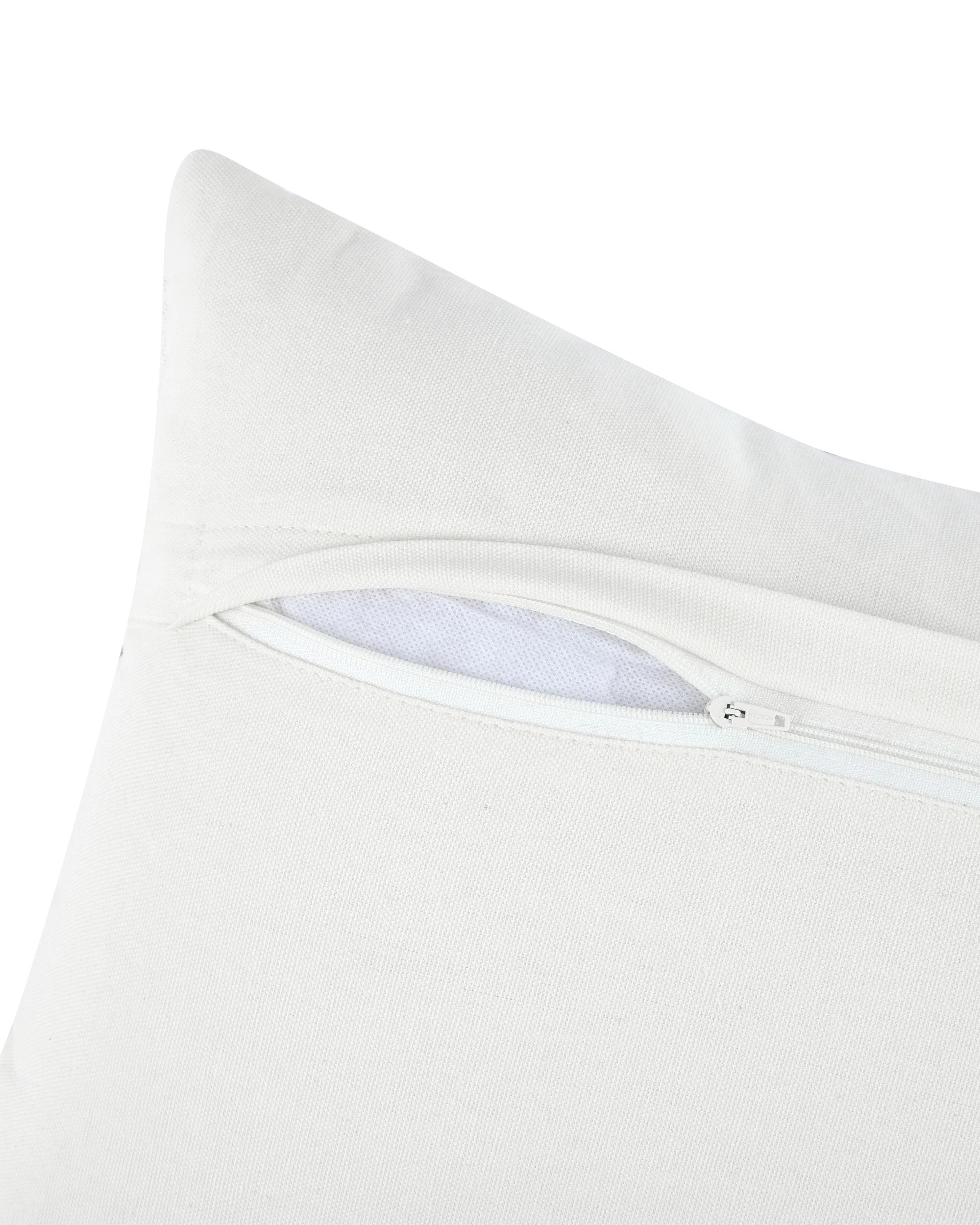 4 Diagonal Stripe Cushion - Sage, 4 of 4