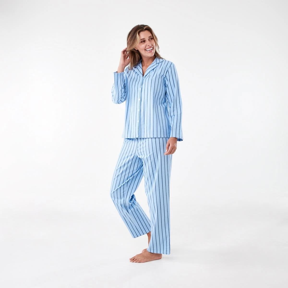 2 Family Matching Printed Flannel Pyjama Set Chm Stripe, 2 of 7