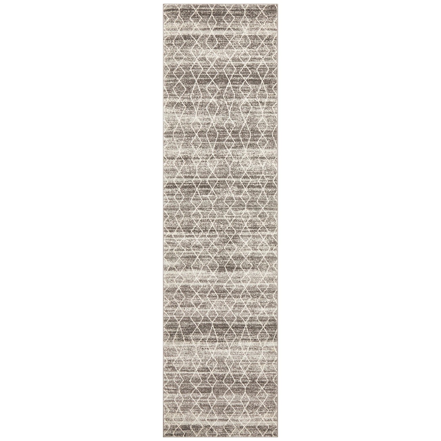 2 Common Ground Rugs Encore 257 300x80cm Runner - Medium Pet Friendly Rug - Silver, 2 of 7