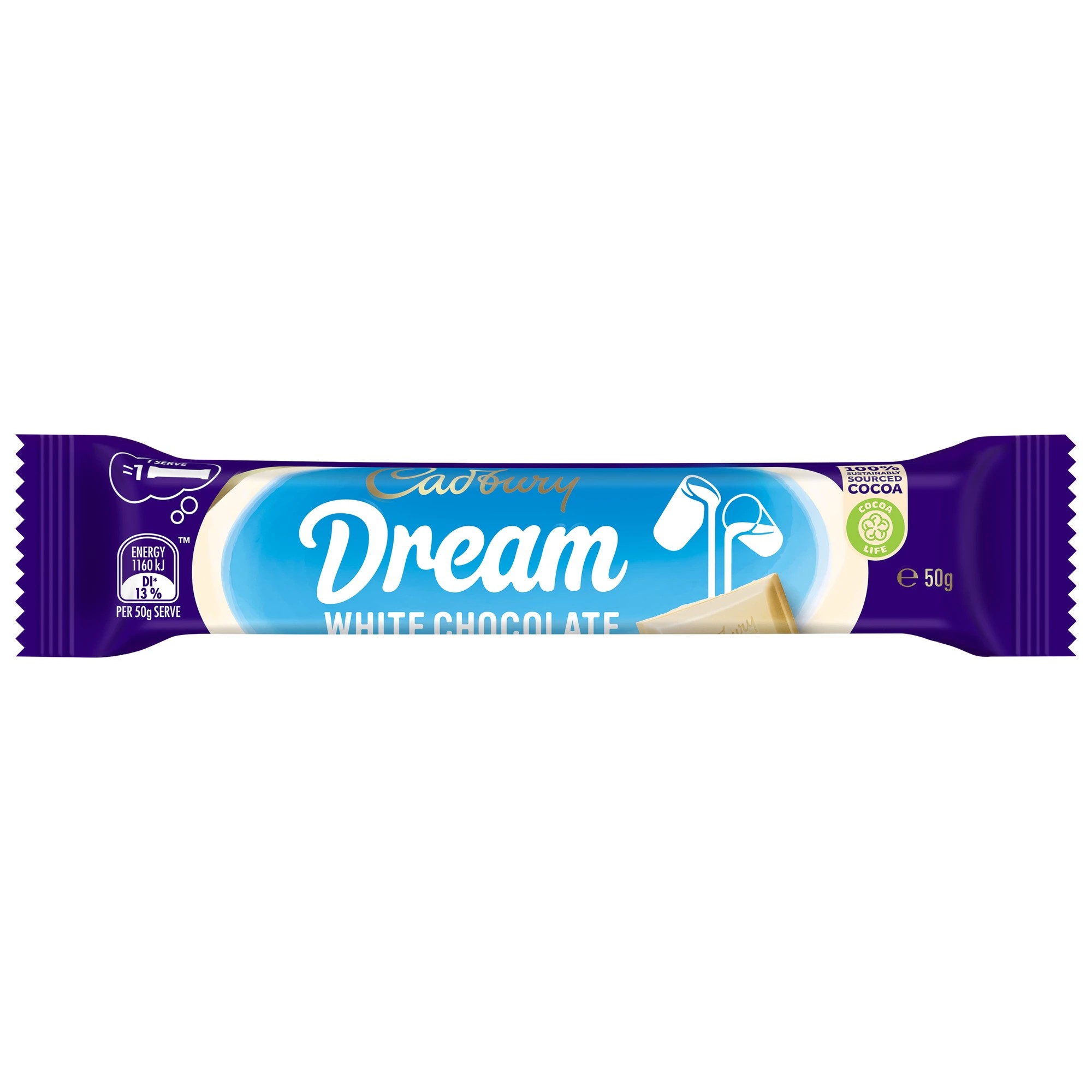 1 Cadbury Dream White Chocolate Bar 50g, 1 of 3