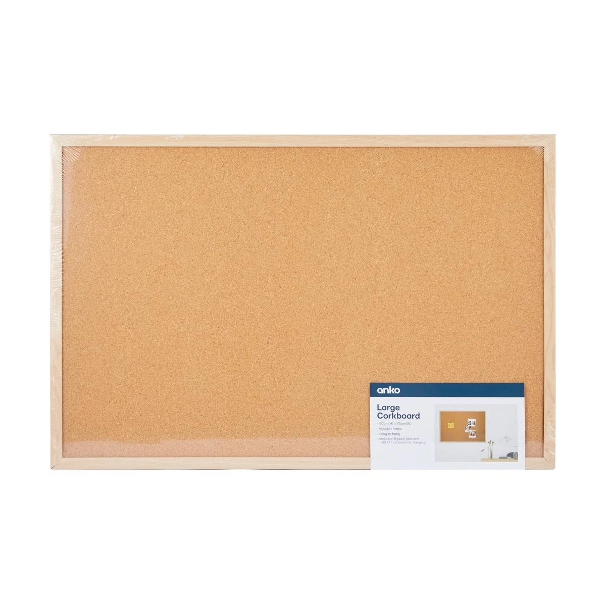 1 Large Corkboard 50cm x 75cm, 1 of 4