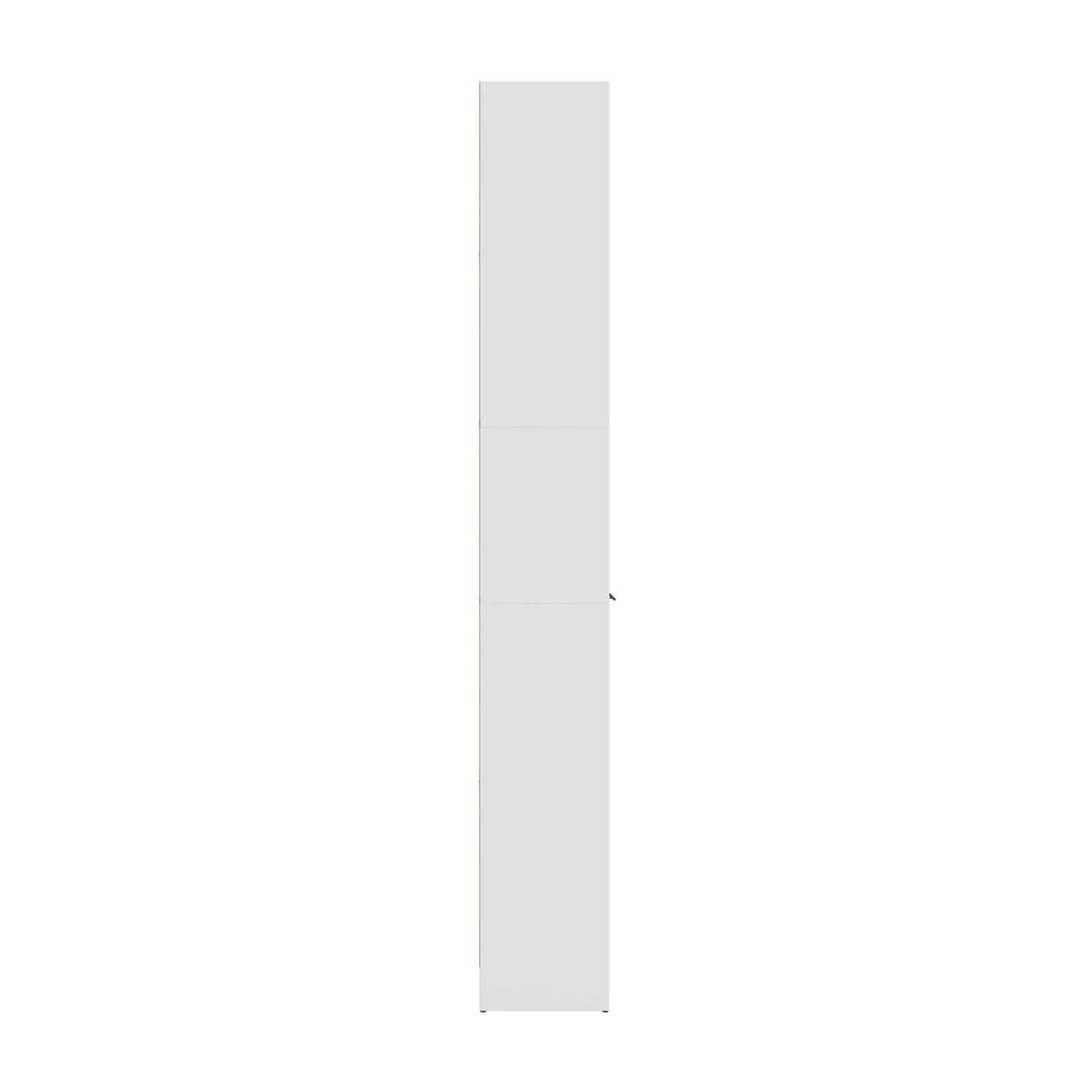 7 Oikiture Tall Bookcase Display Shelf 2 Door Adjustable Storage Cabinet - White, 7 of 8
