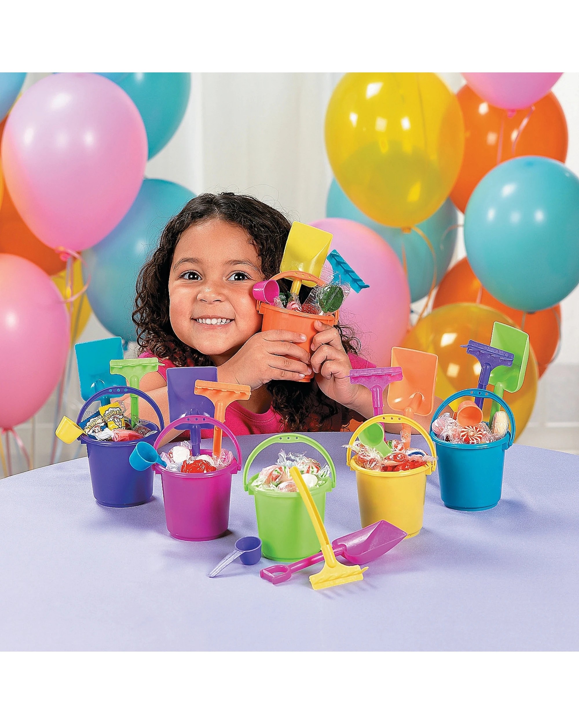 3 Partyrama Mini Beach Bucket Sets Pack of 12, 3 of 4