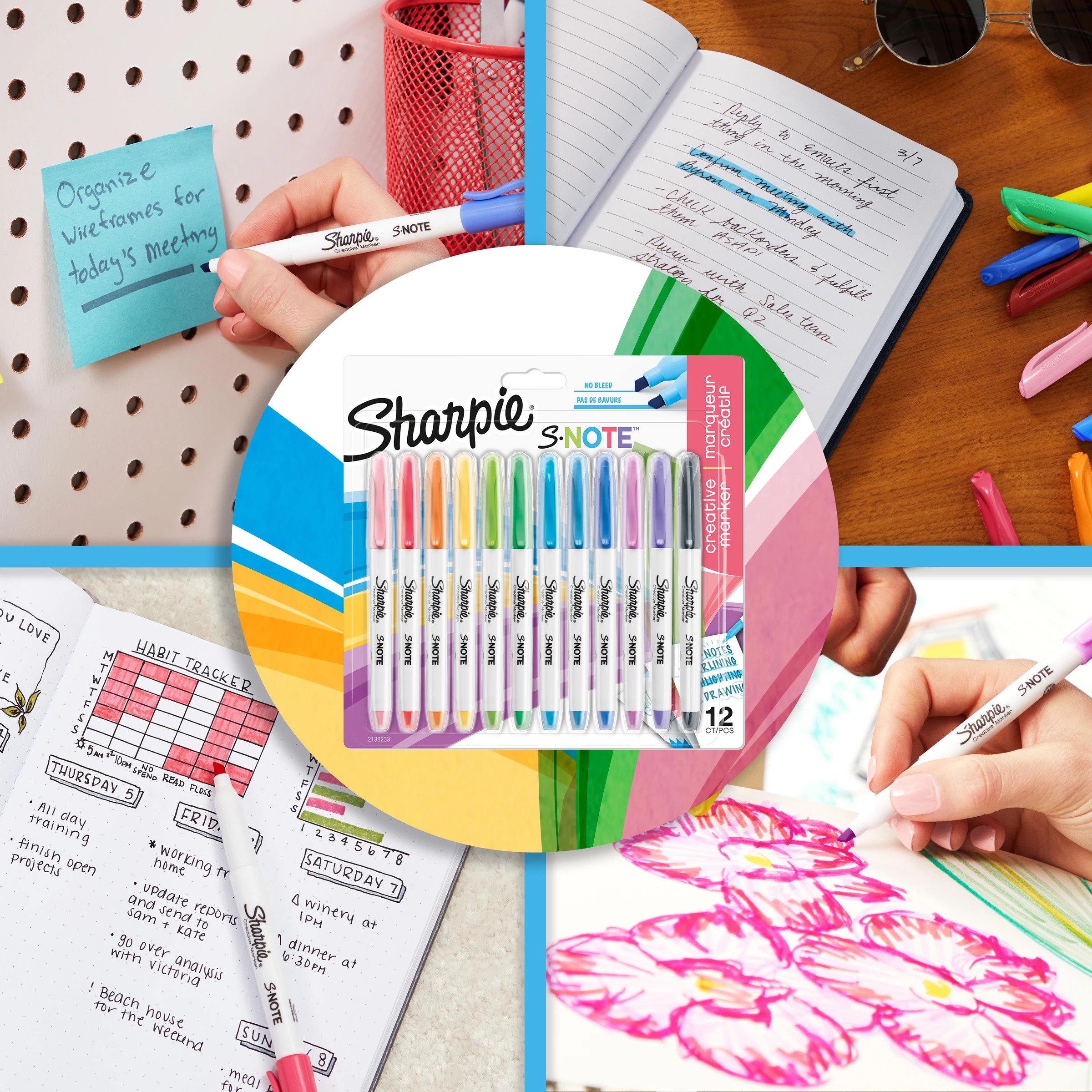 3 12 Pack Sharpie S-Note Creative Markers, 3 of 9