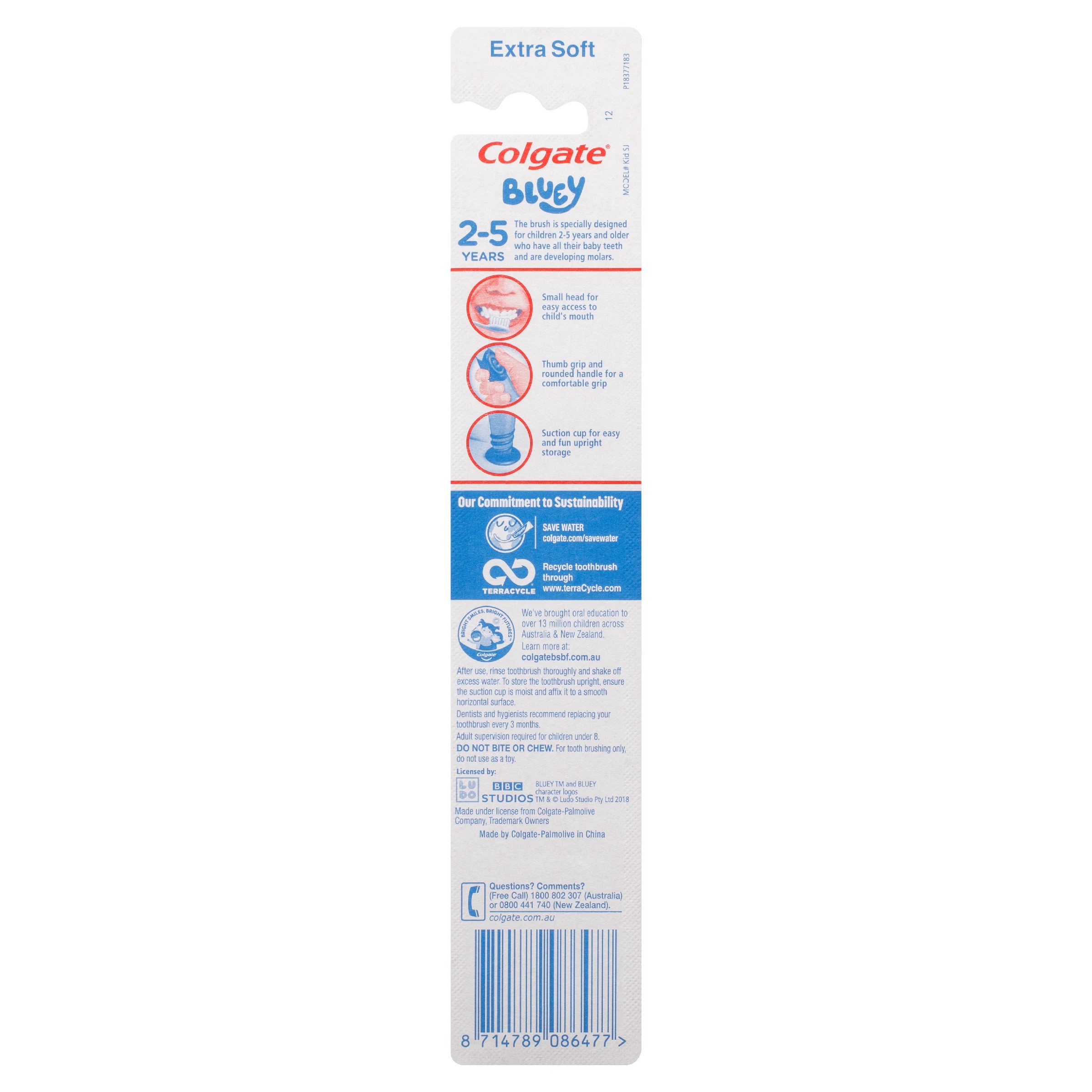 5 Colgate Kids Oral Care Bluey Gift Pack, 5 of 10